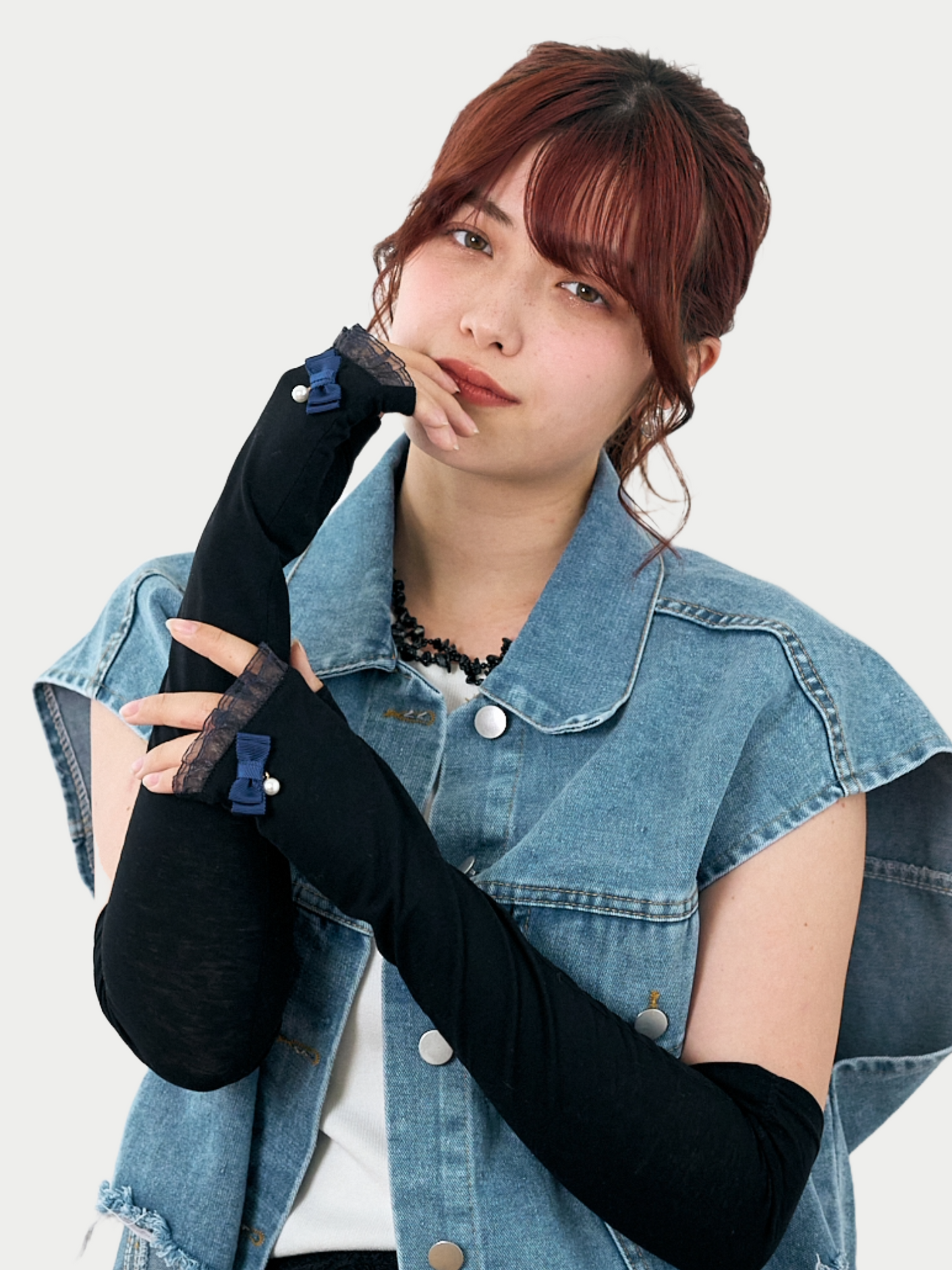 Pearl Ribbon Arm-Cover