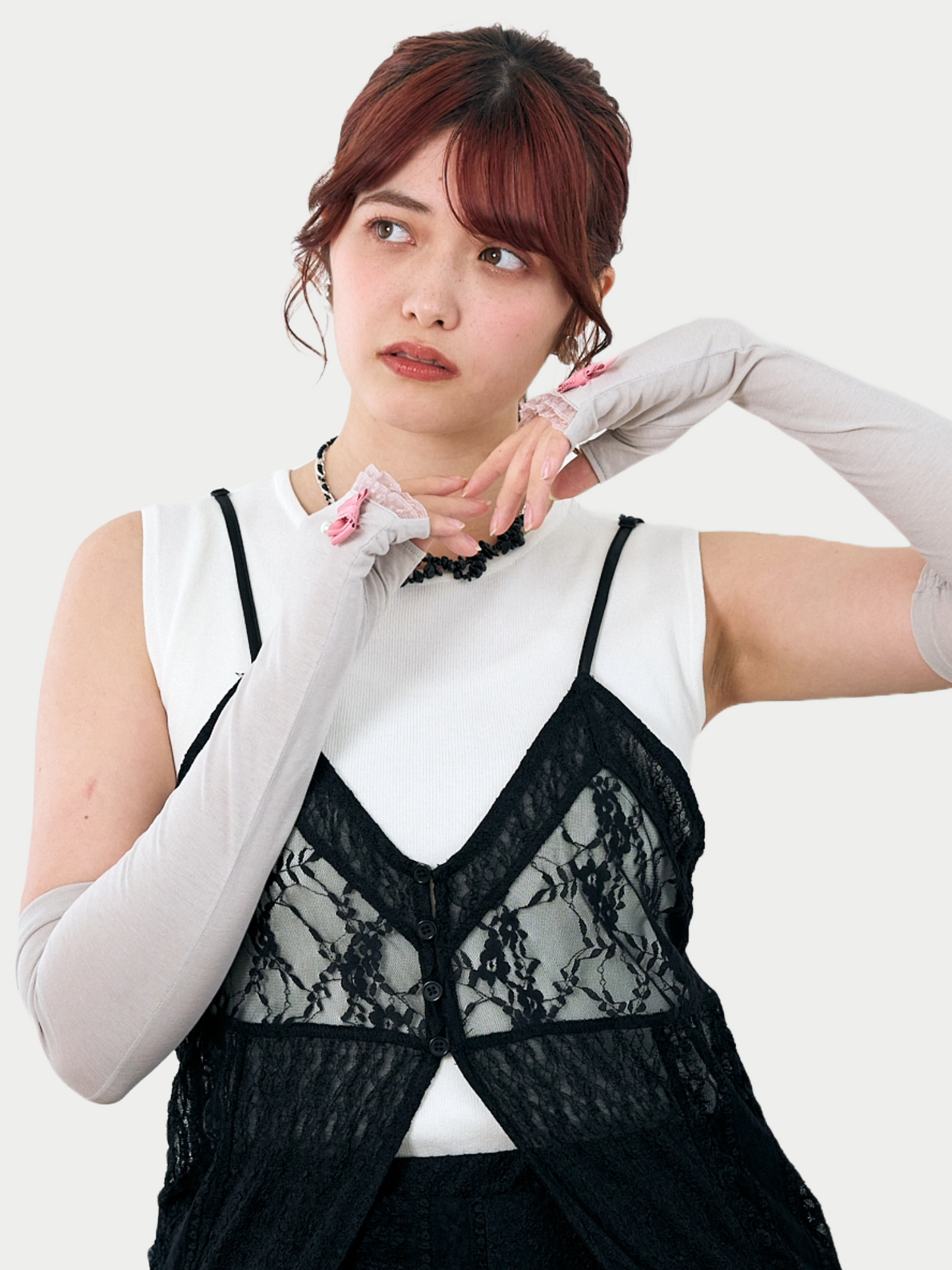 Pearl Ribbon Arm-Cover