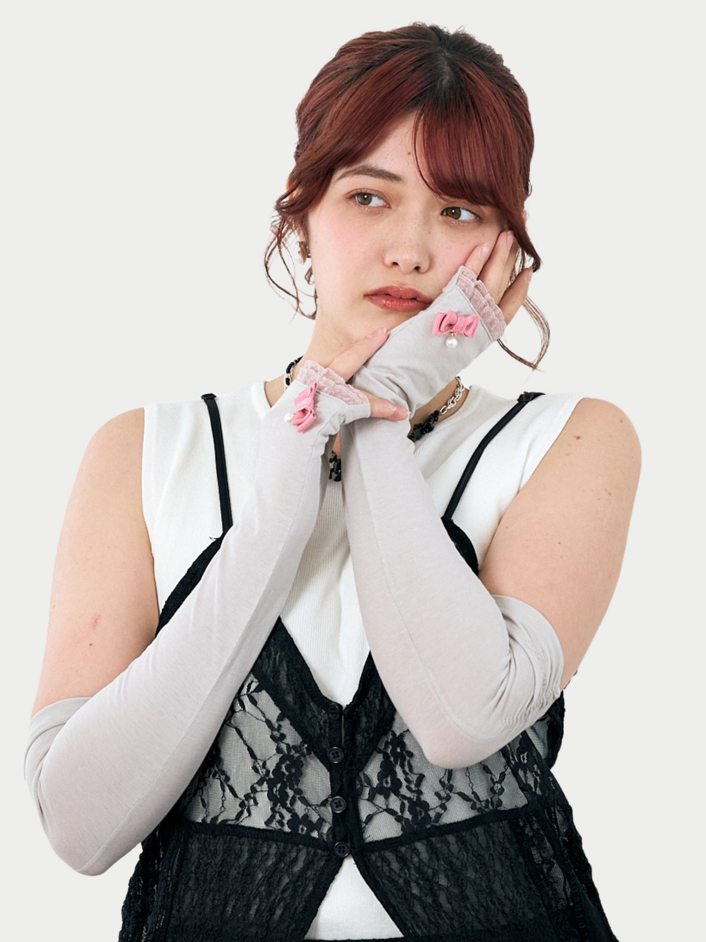Pearl Ribbon Arm-Cover
