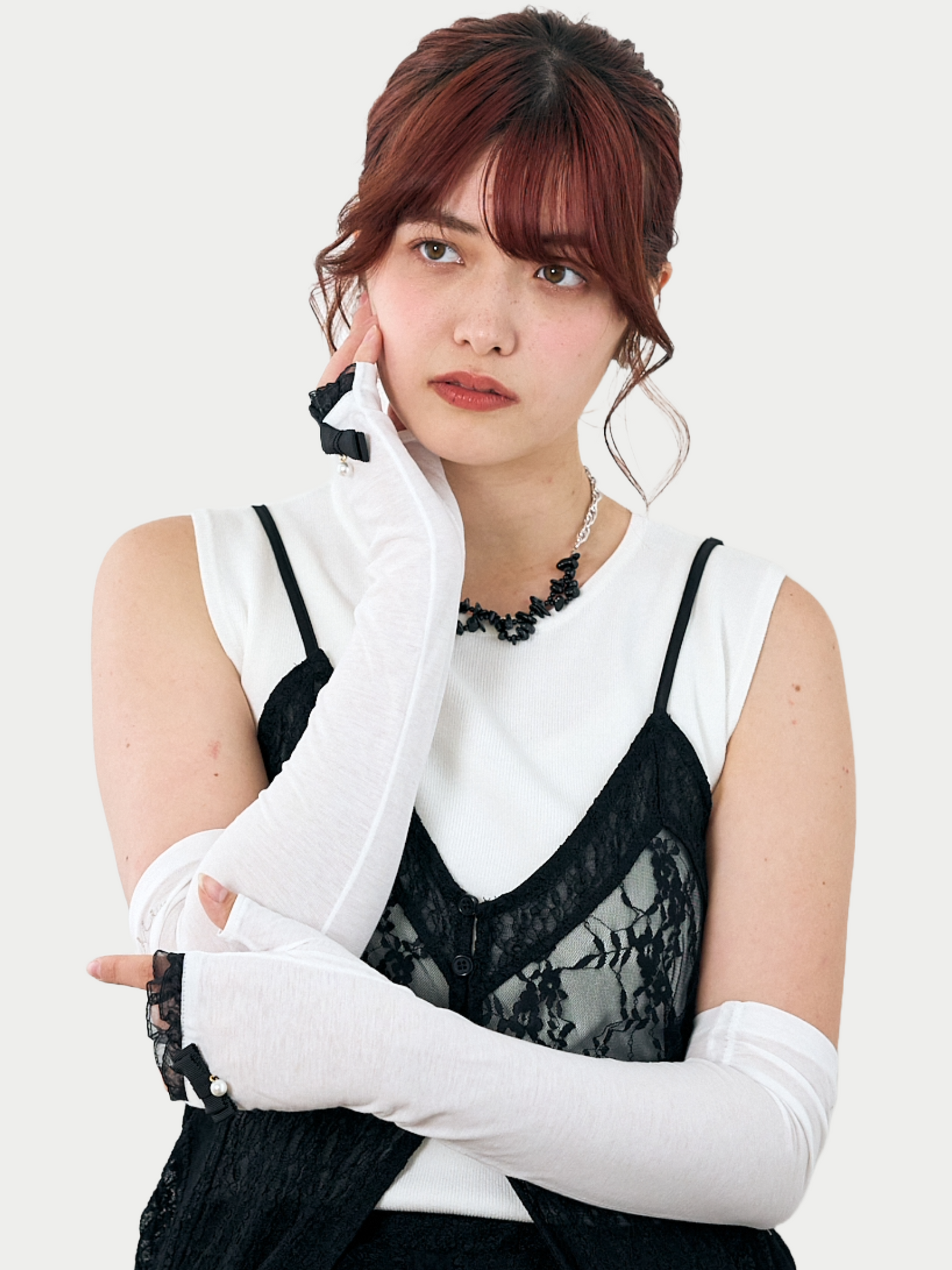 Pearl Ribbon Arm-Cover