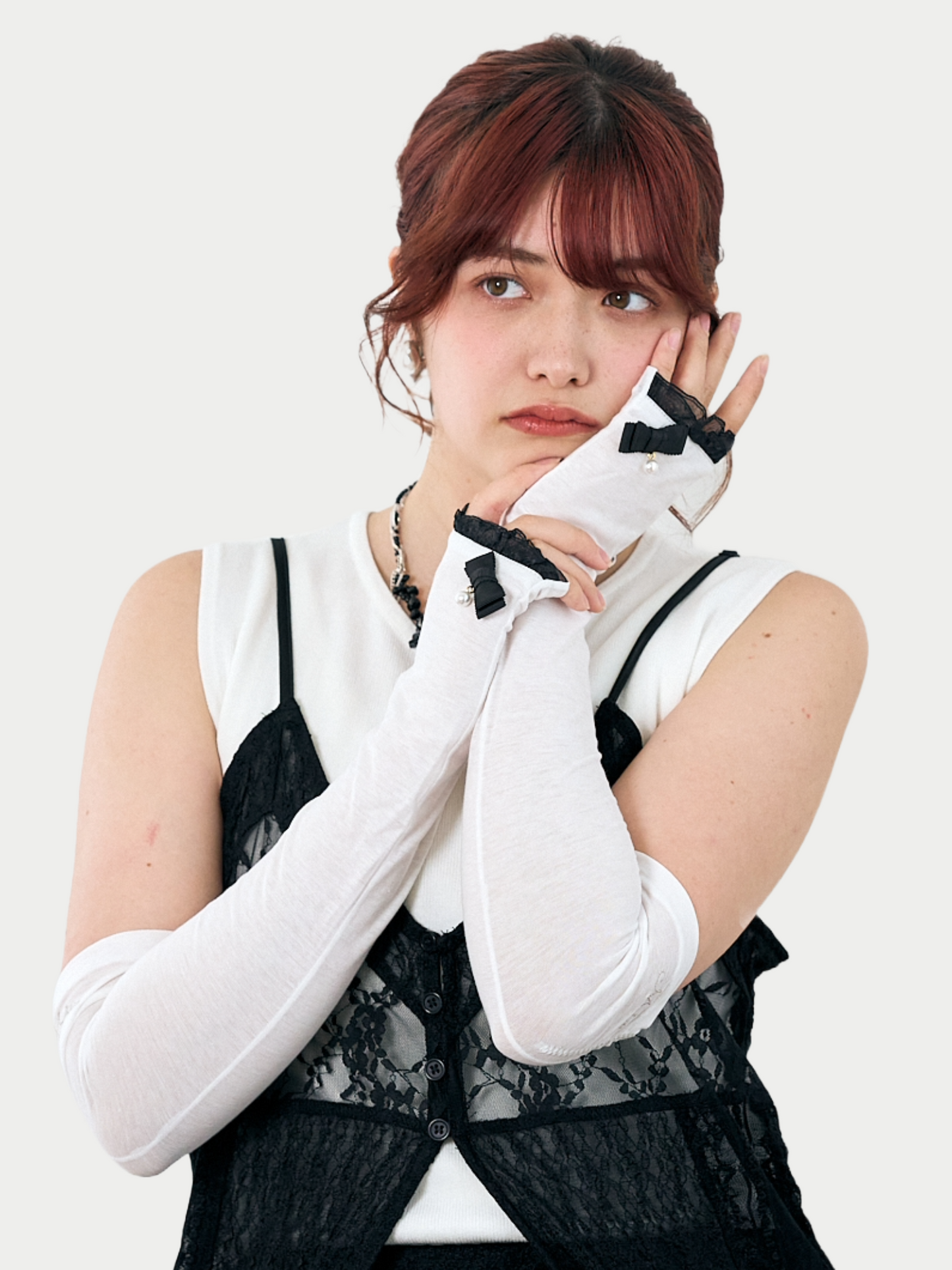 Pearl Ribbon Arm-Cover