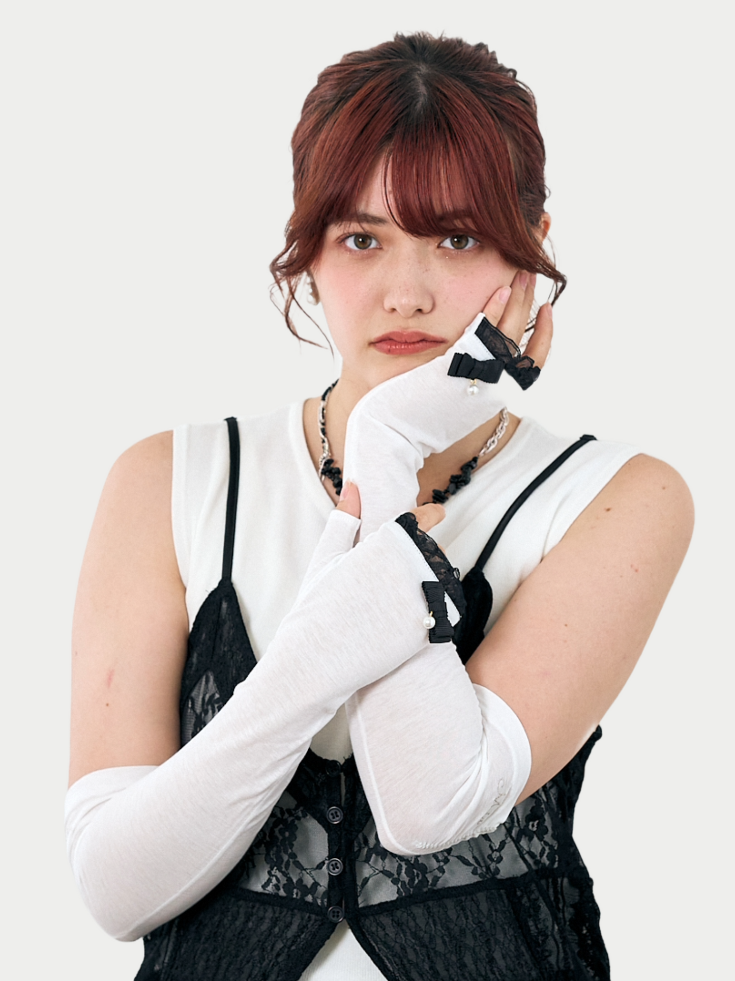 Pearl Ribbon Arm-Cover