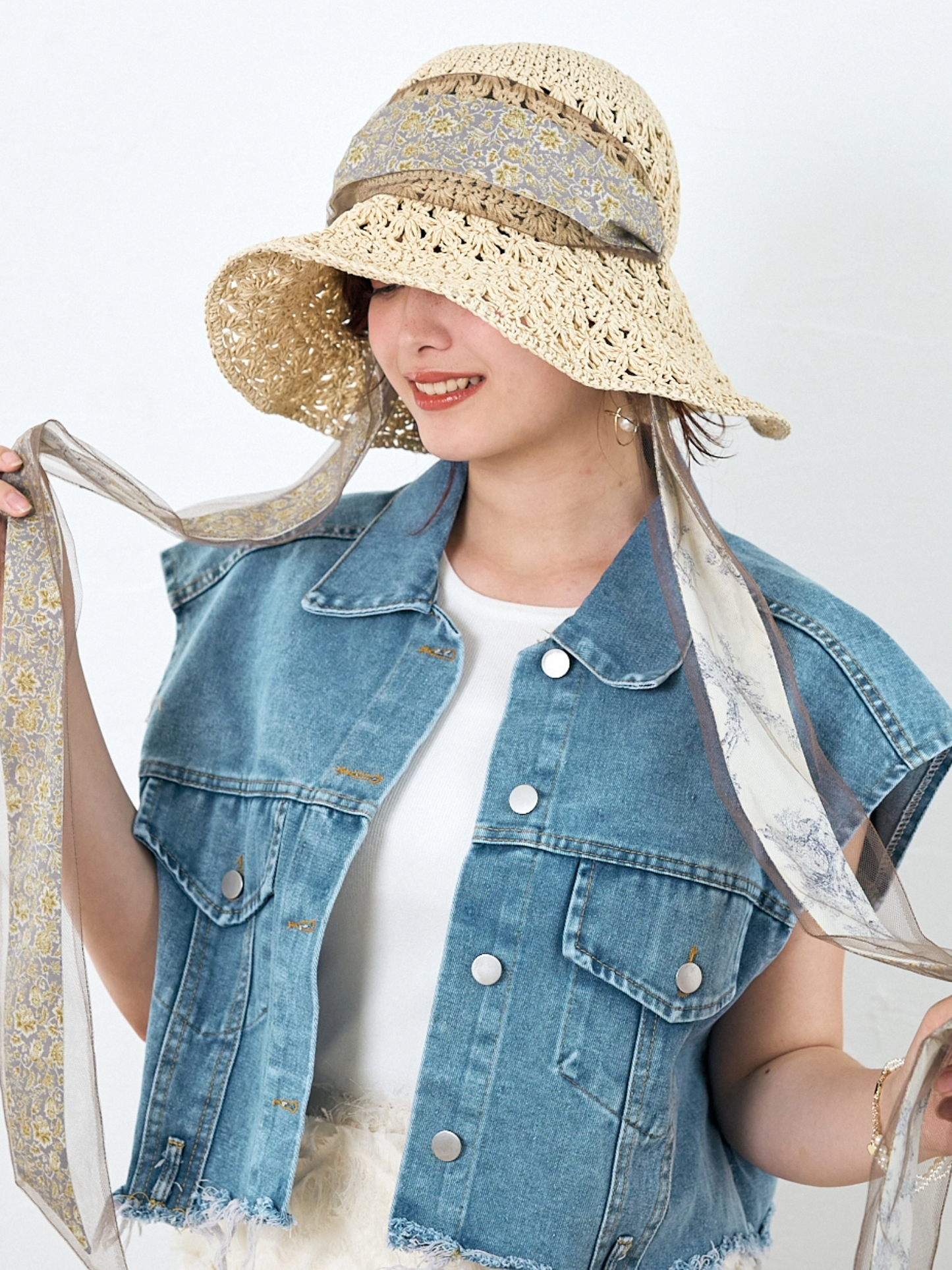 French Riviera Vibe Flower Hat