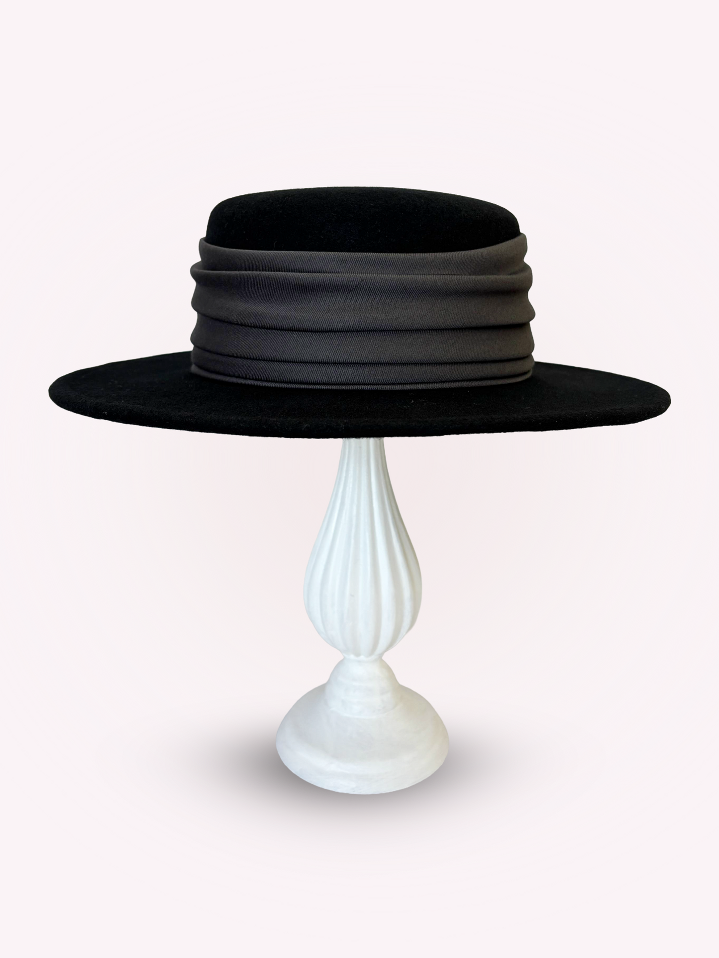 W Tulle Ribbon Canotier