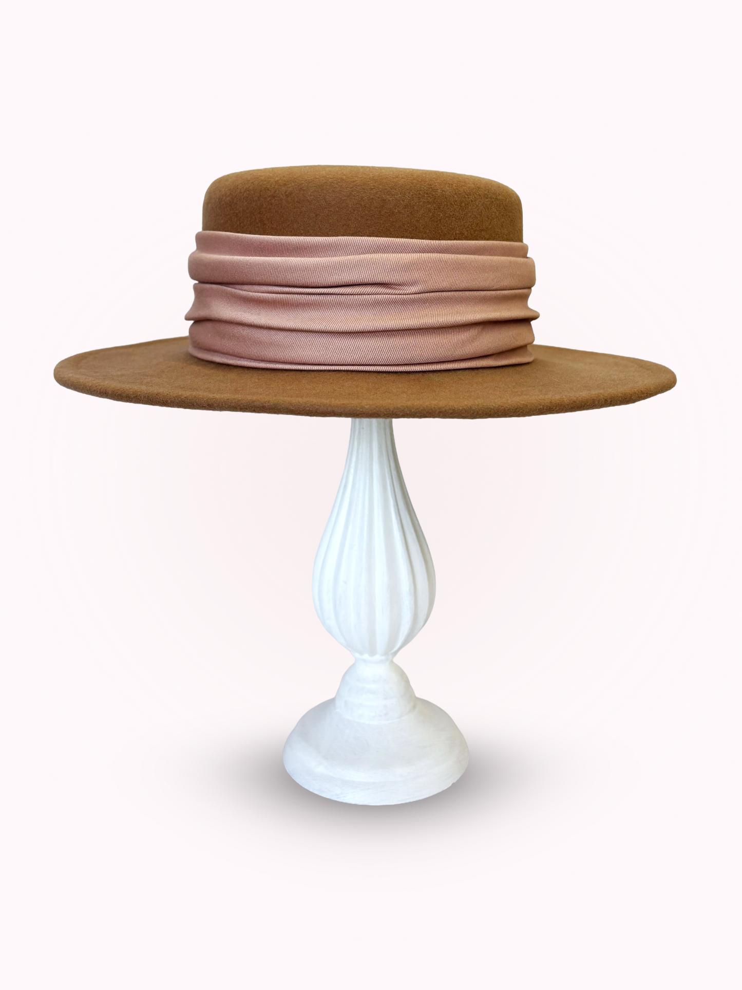 W Tulle Ribbon Canotier