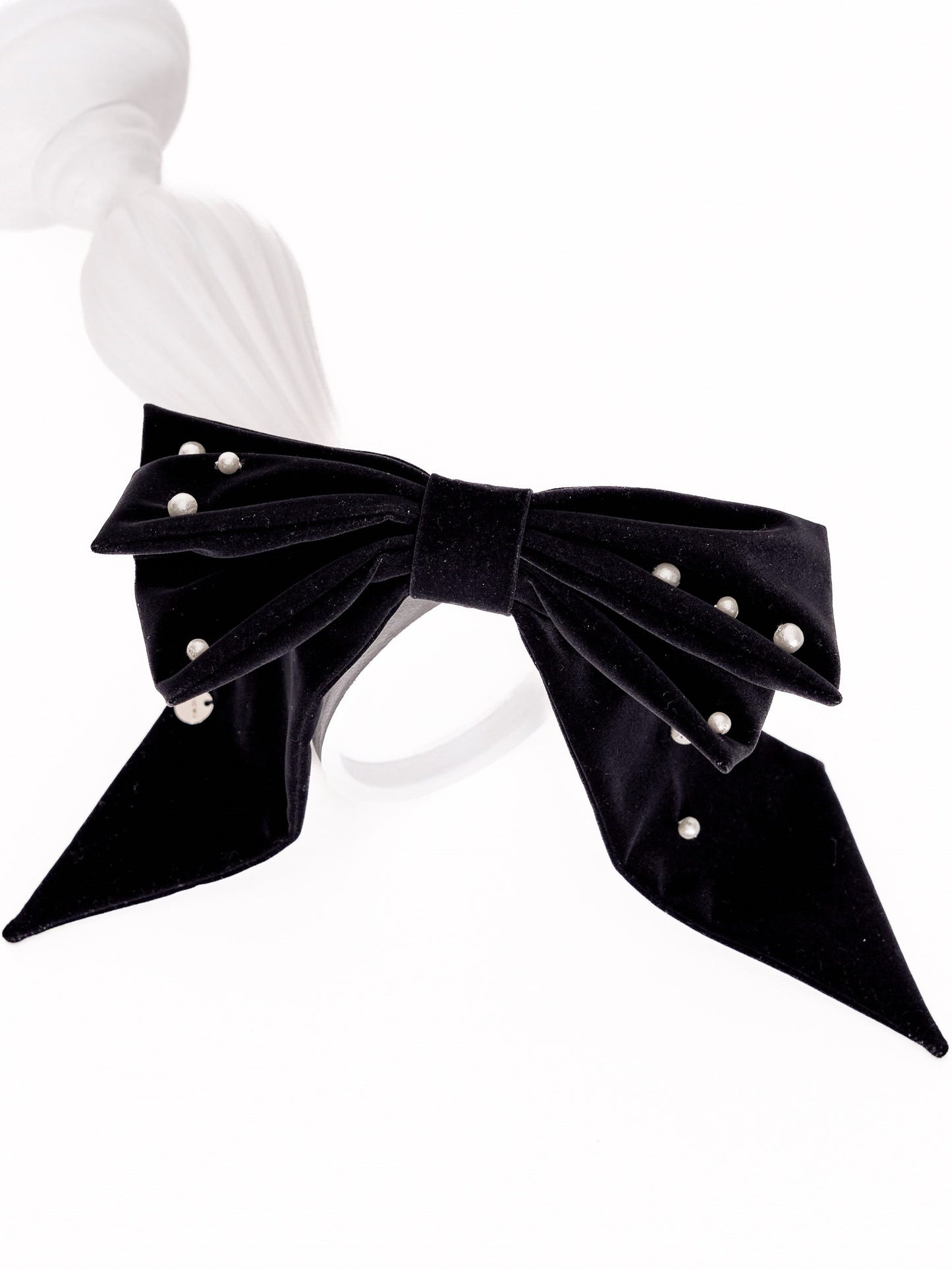 Velour Ribbon CP Barrette
