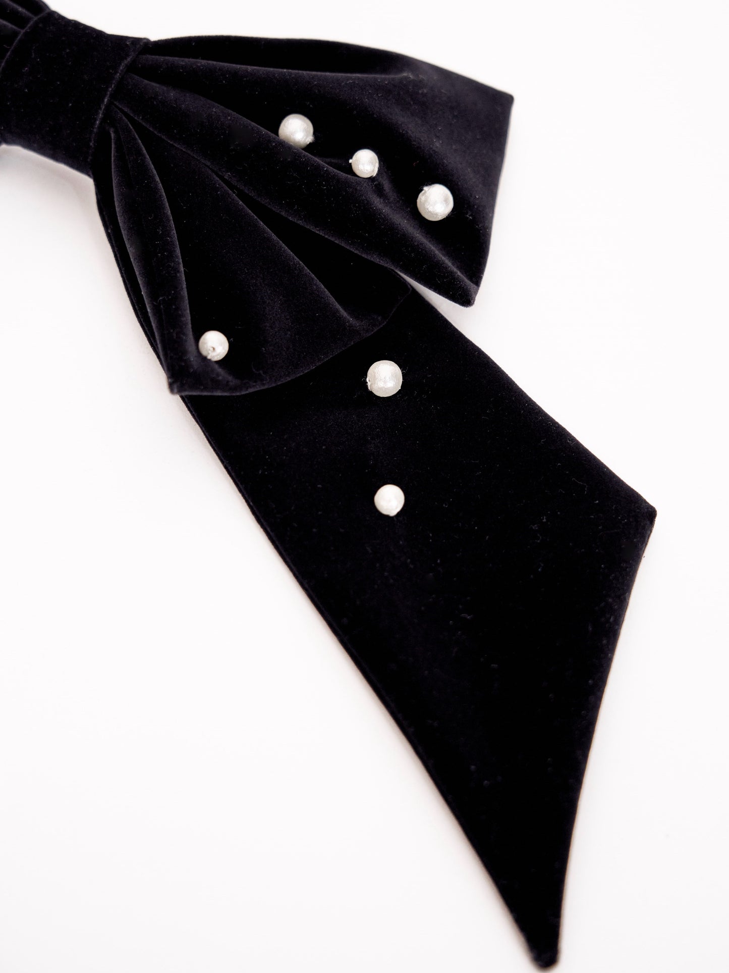Velour Ribbon CP Barrette