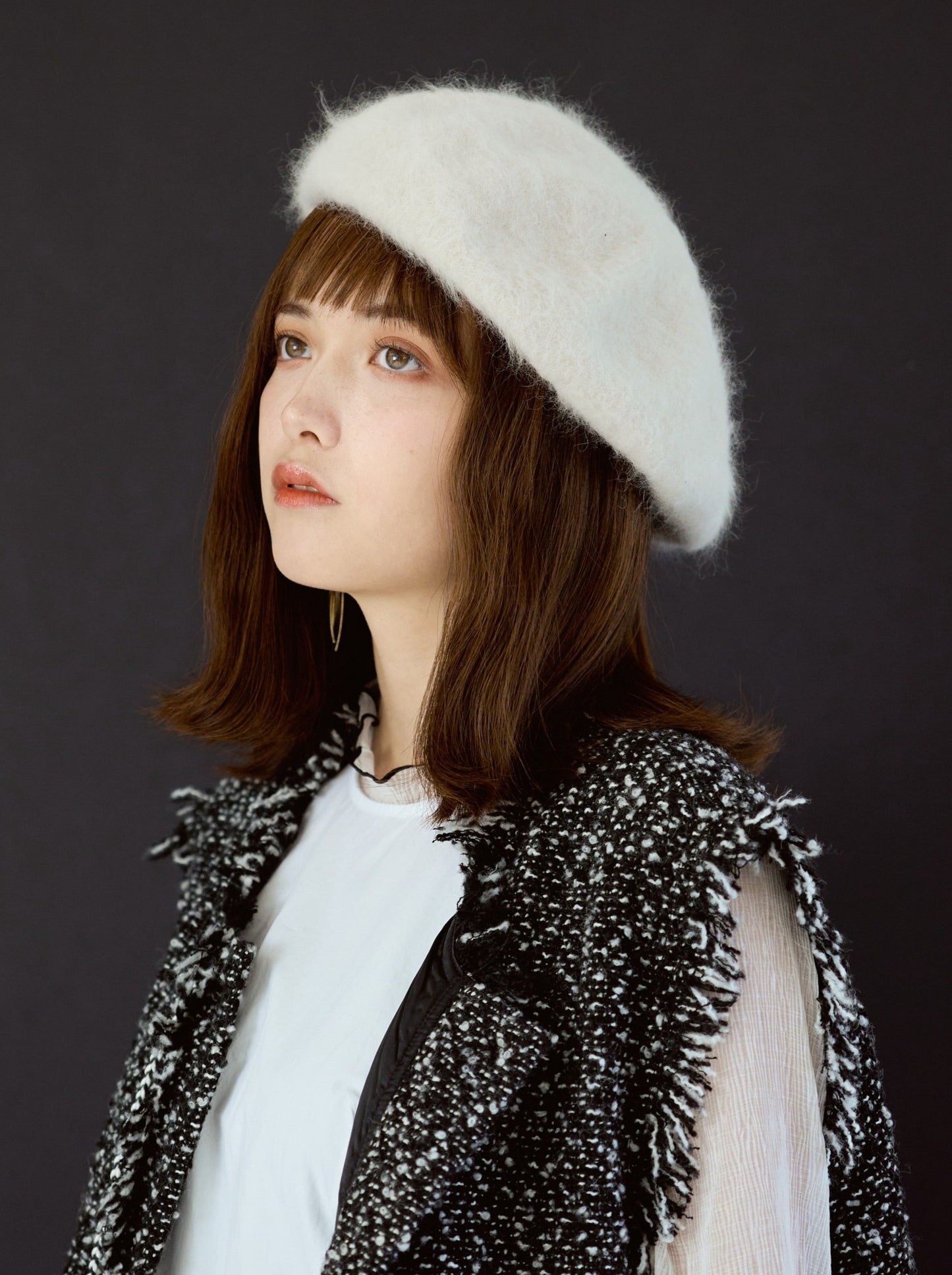 Angora Fur Beret