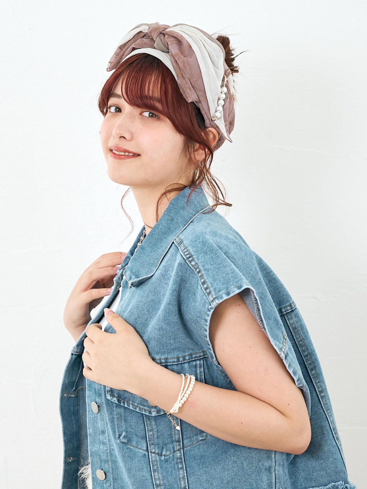 Soft Tulle Pearl H.Band