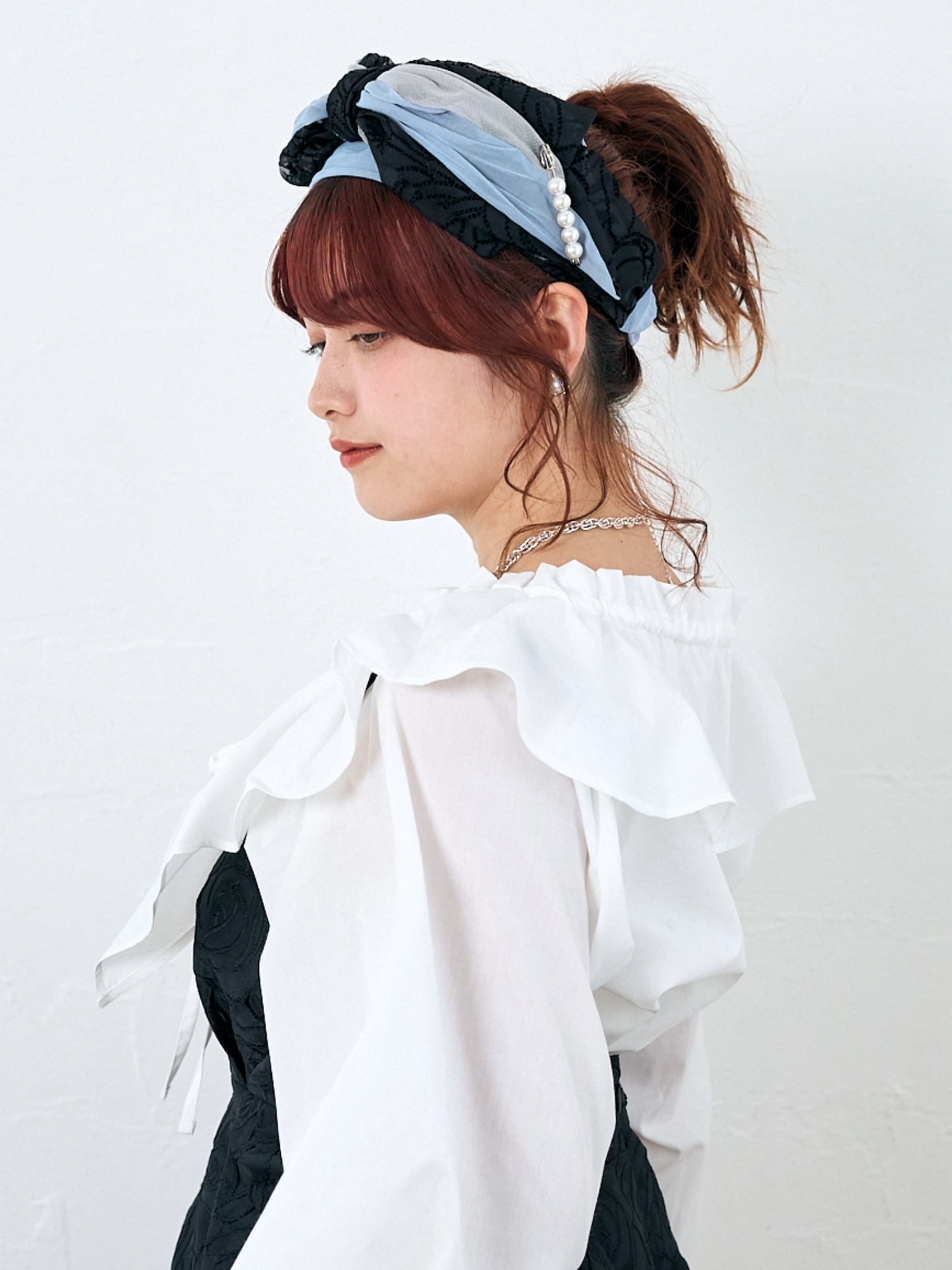 Soft Tulle Pearl H.Band