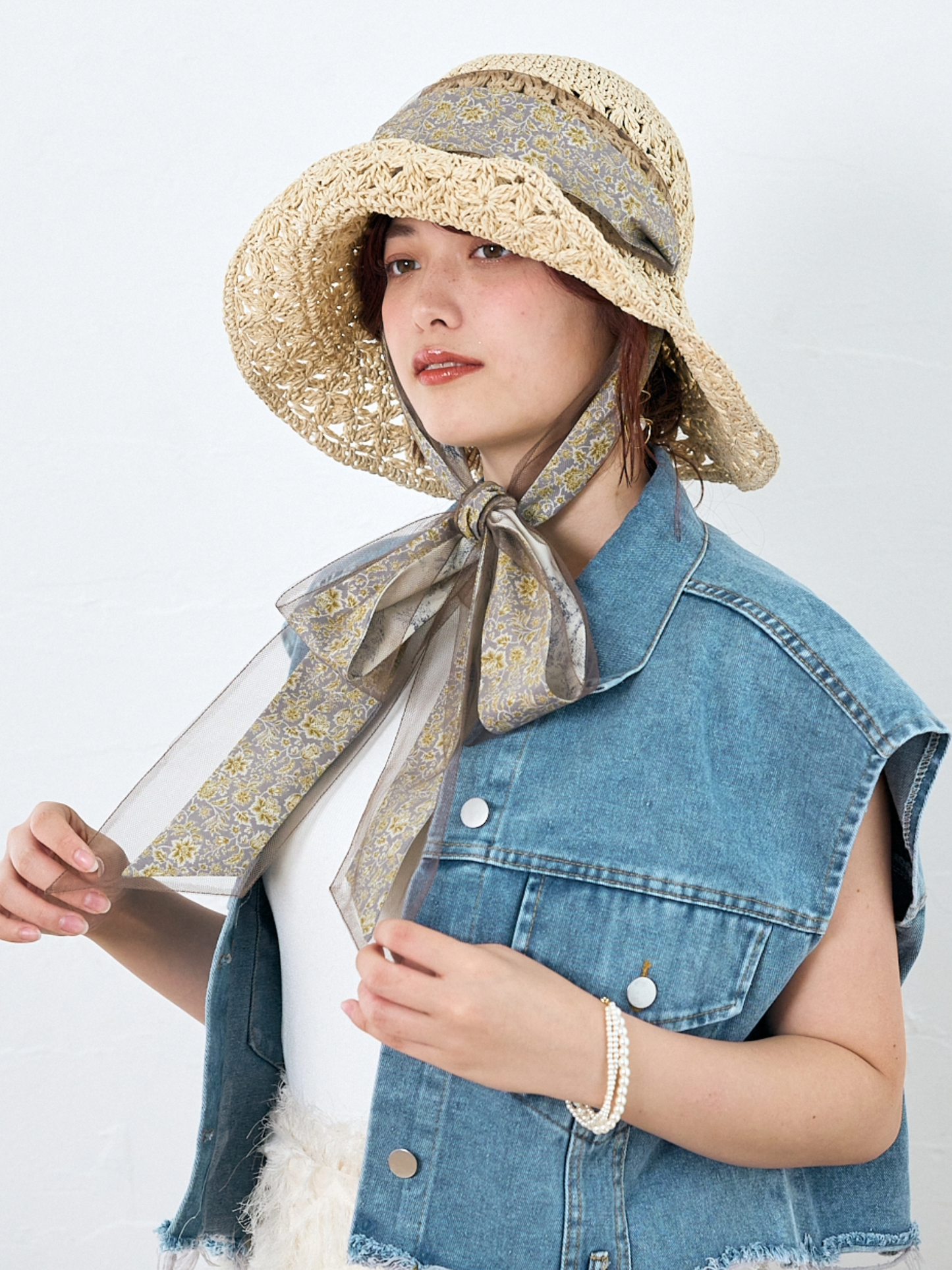 French Riviera Vibe Flower Hat　　