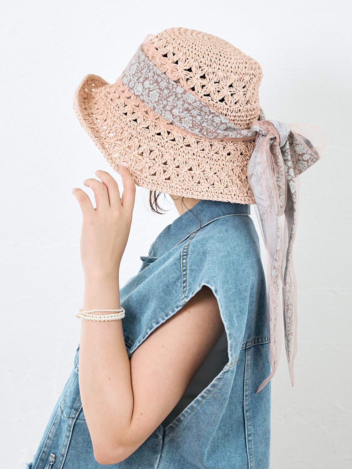 French Riviera Vibe Flower Hat　　