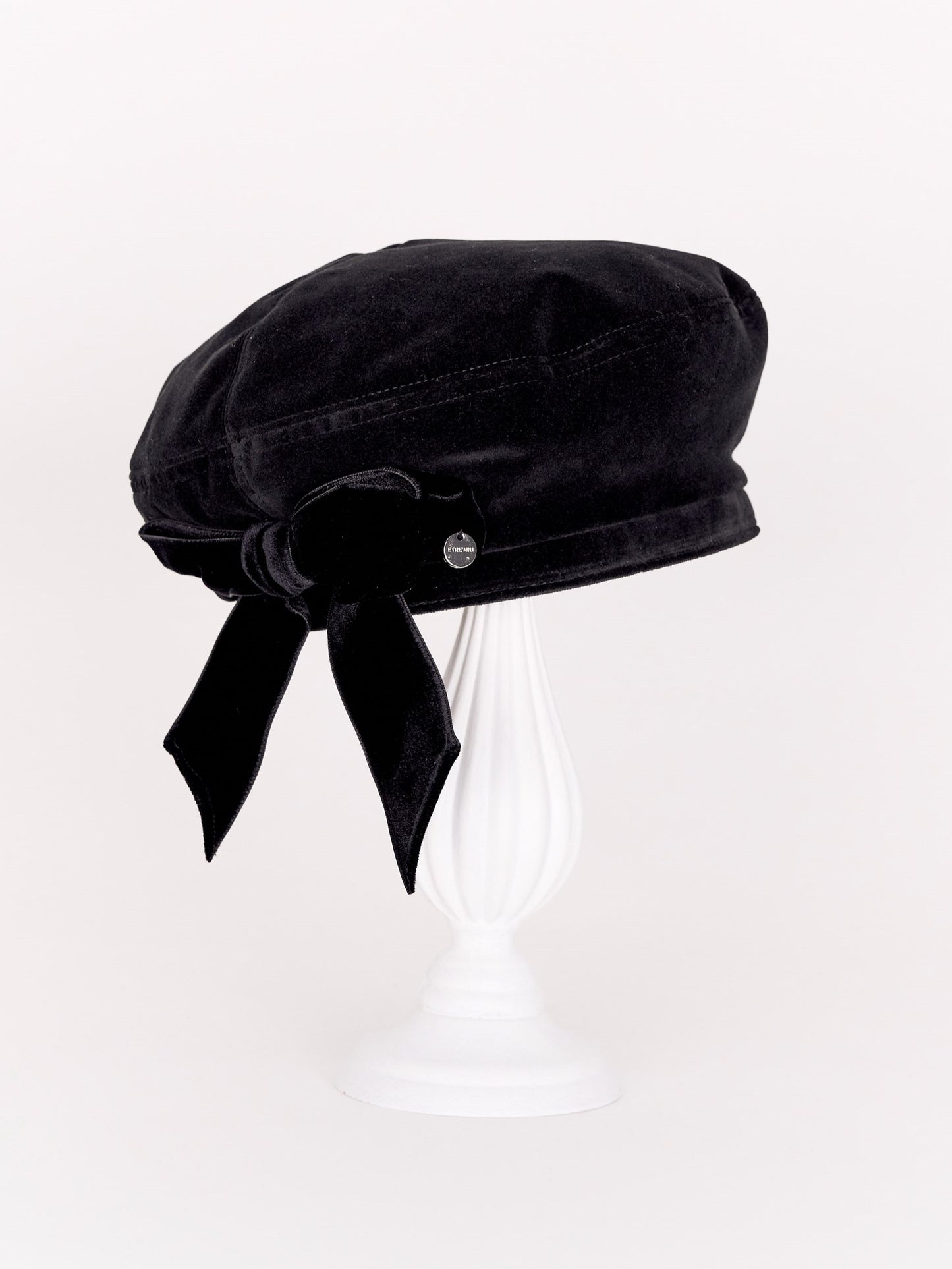 Velour Ribbon Beret