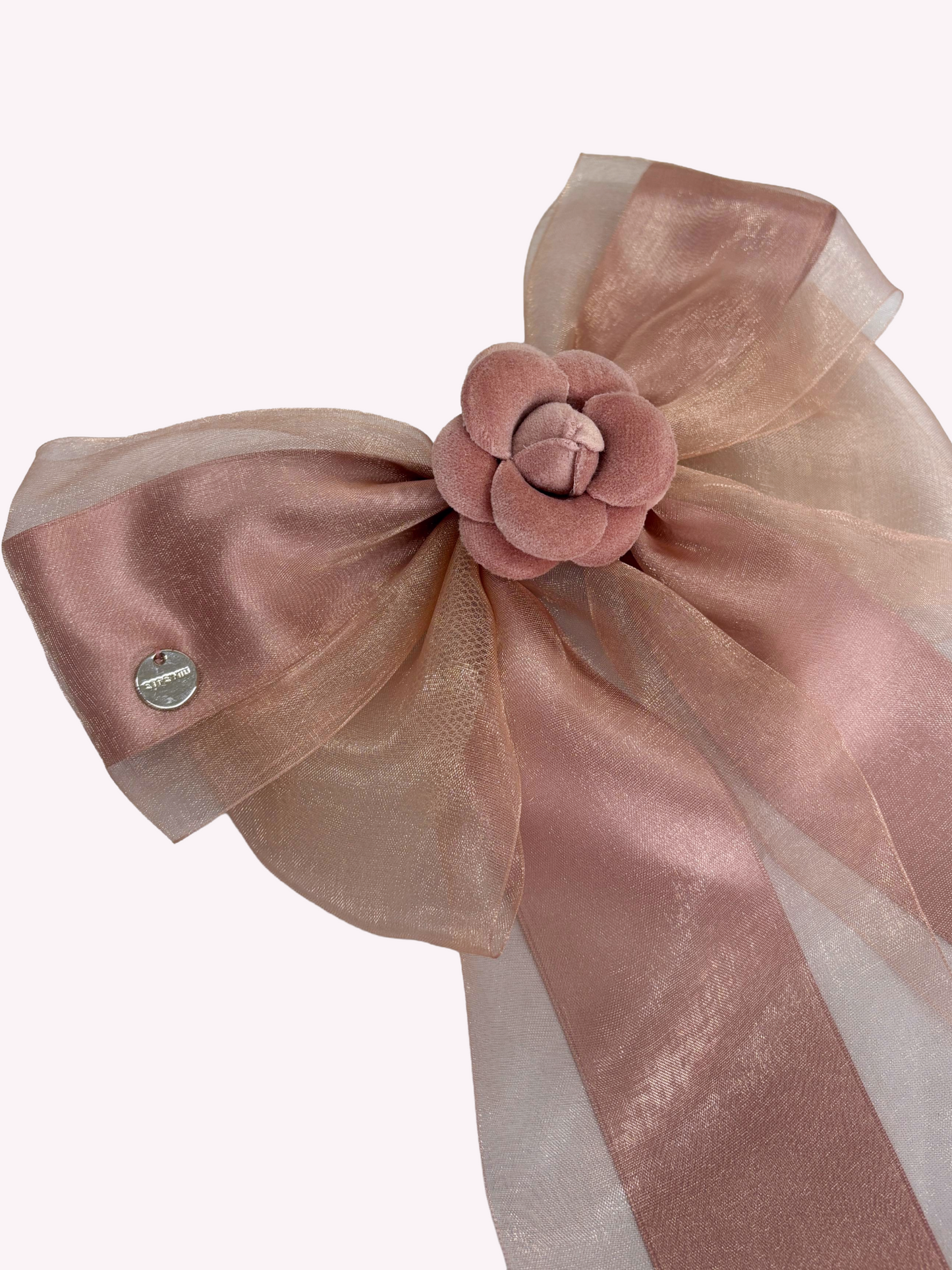 Camellia Ribbon CP Barrette