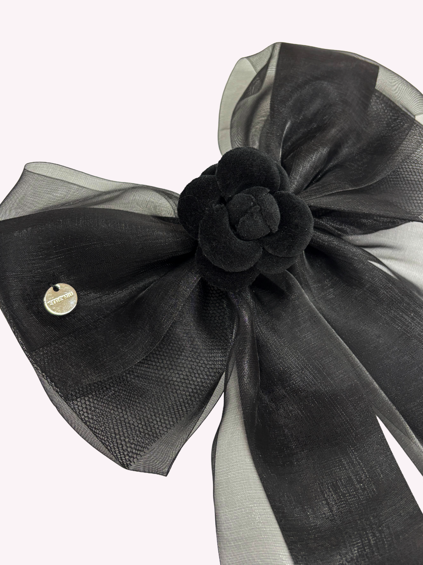 Camellia Ribbon CP Barrette