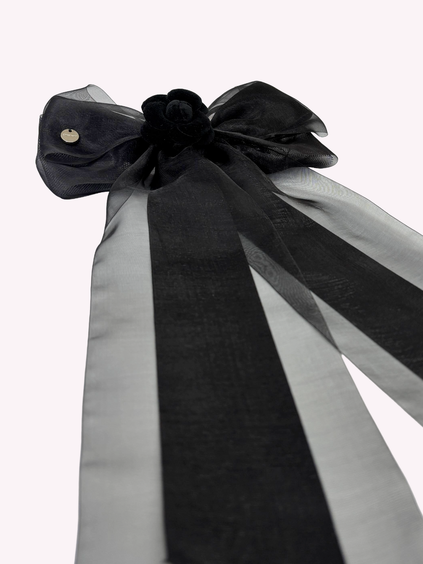 Camellia Ribbon CP Barrette