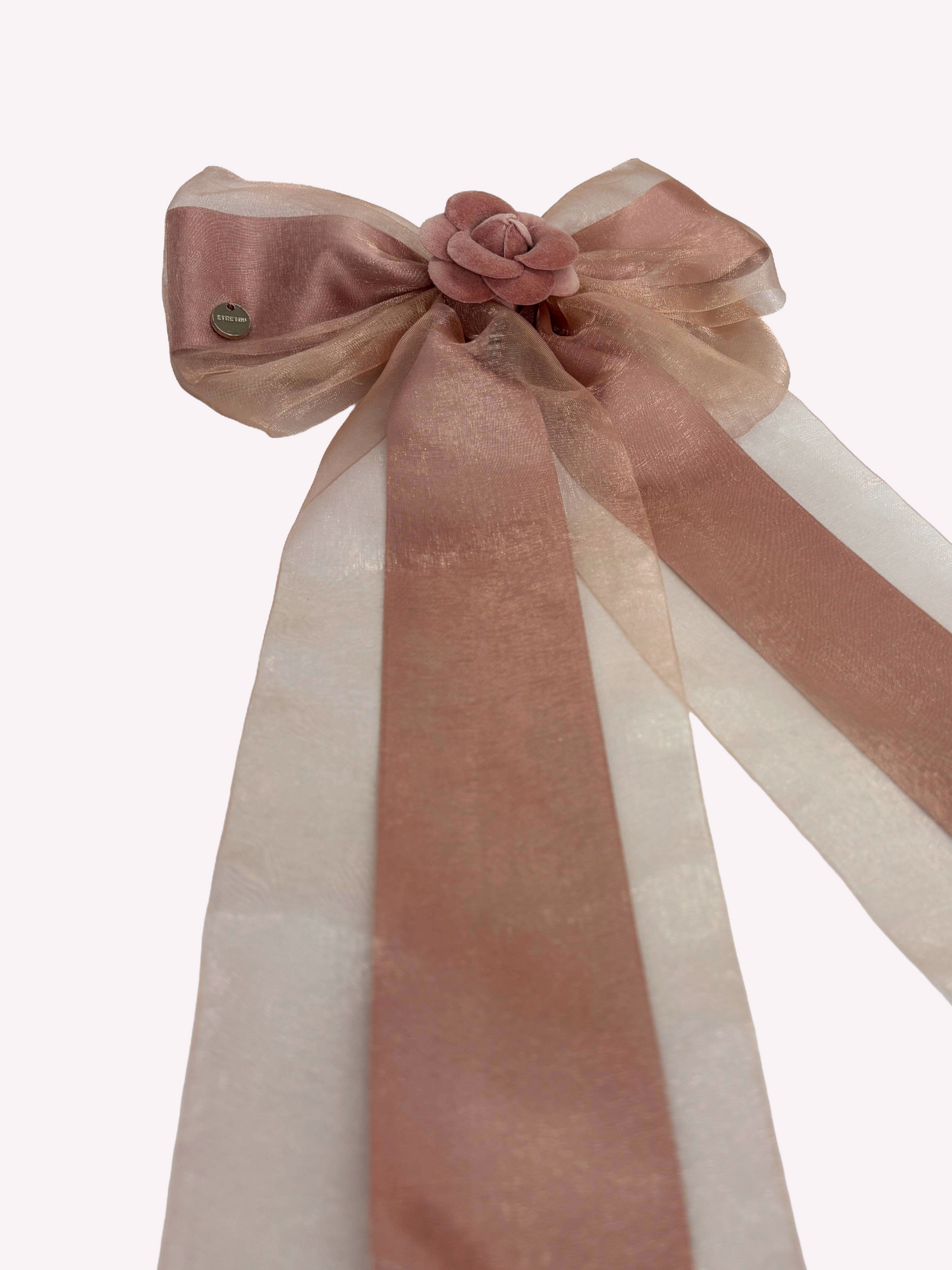 Camellia Ribbon CP Barrette