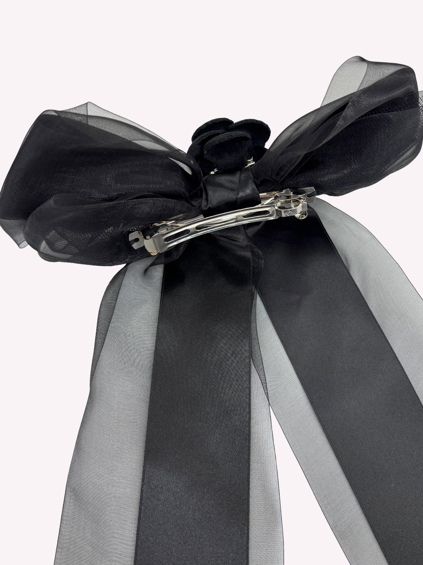 Camellia Ribbon CP Barrette