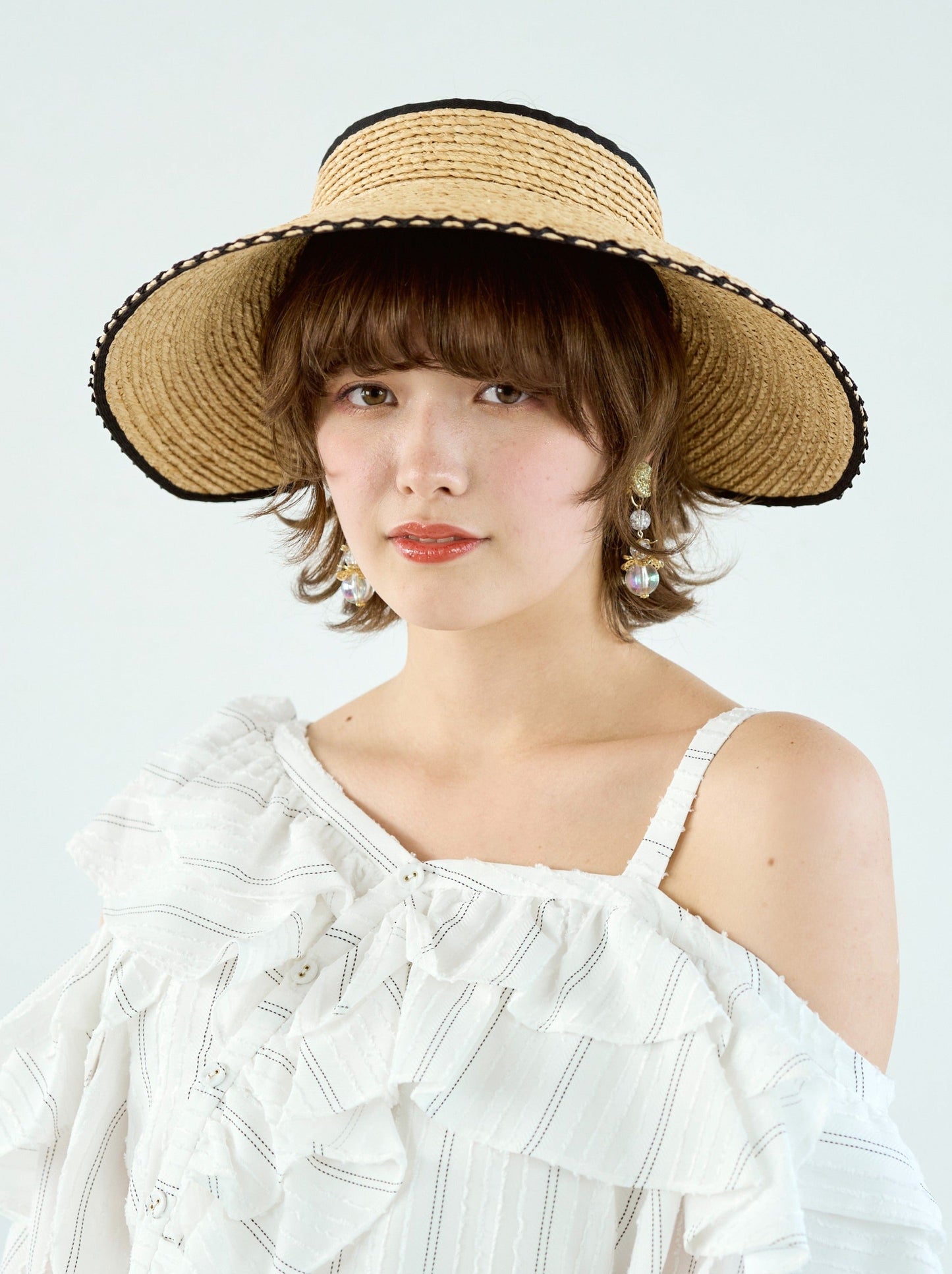 Raffia Wave Visor