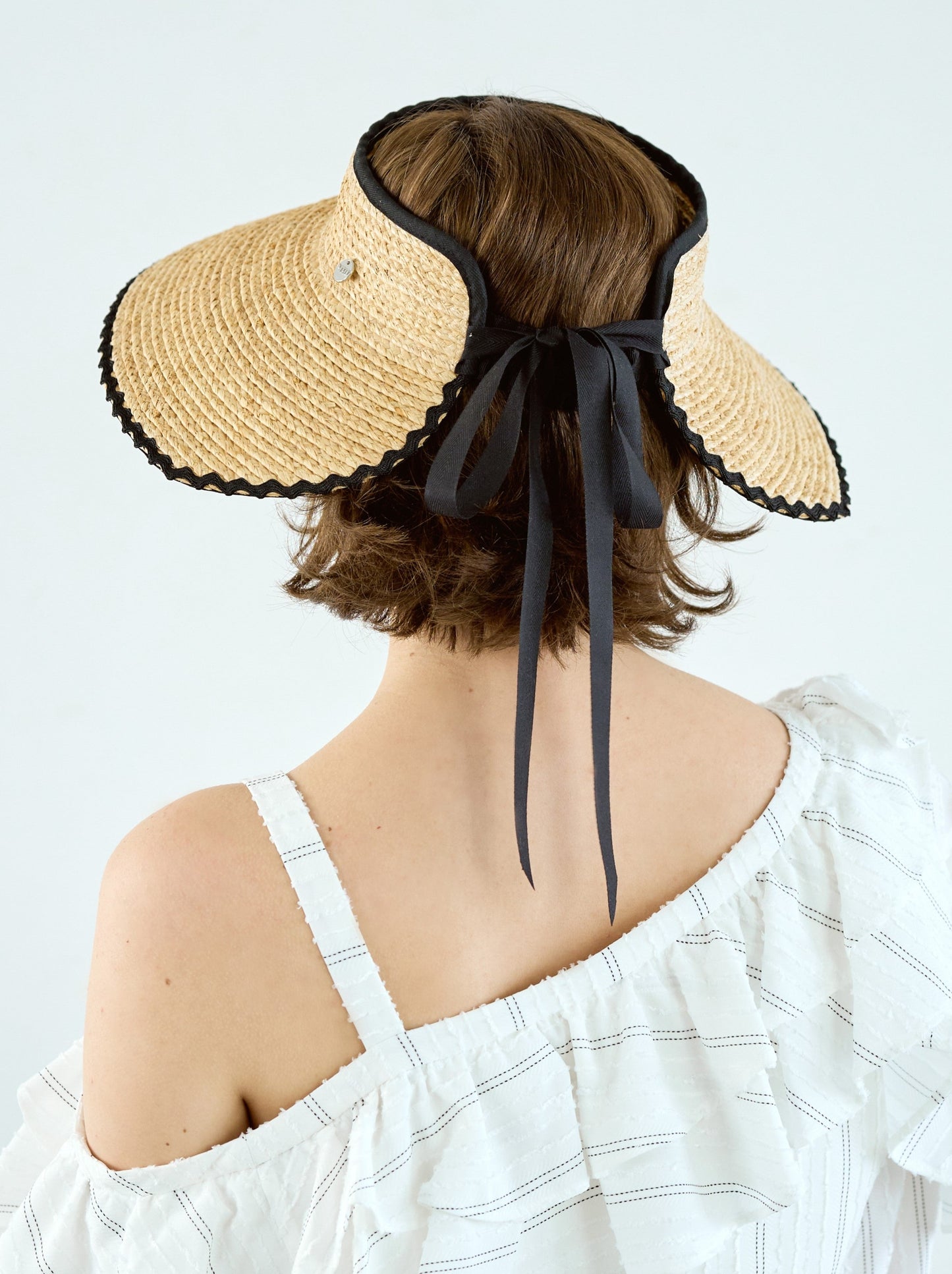 Raffia Wave Visor