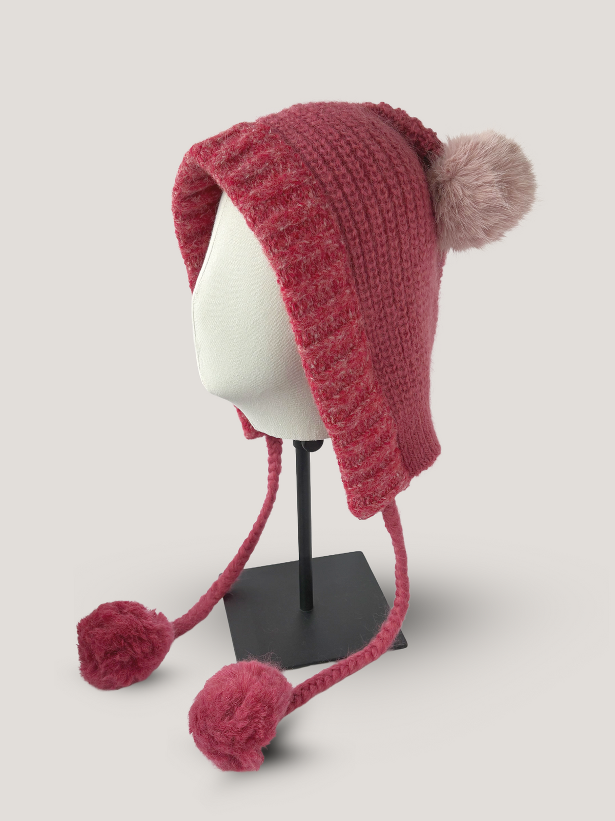 Snowball Pom Pom Knit Hood｜雪球绒球针织兜帽