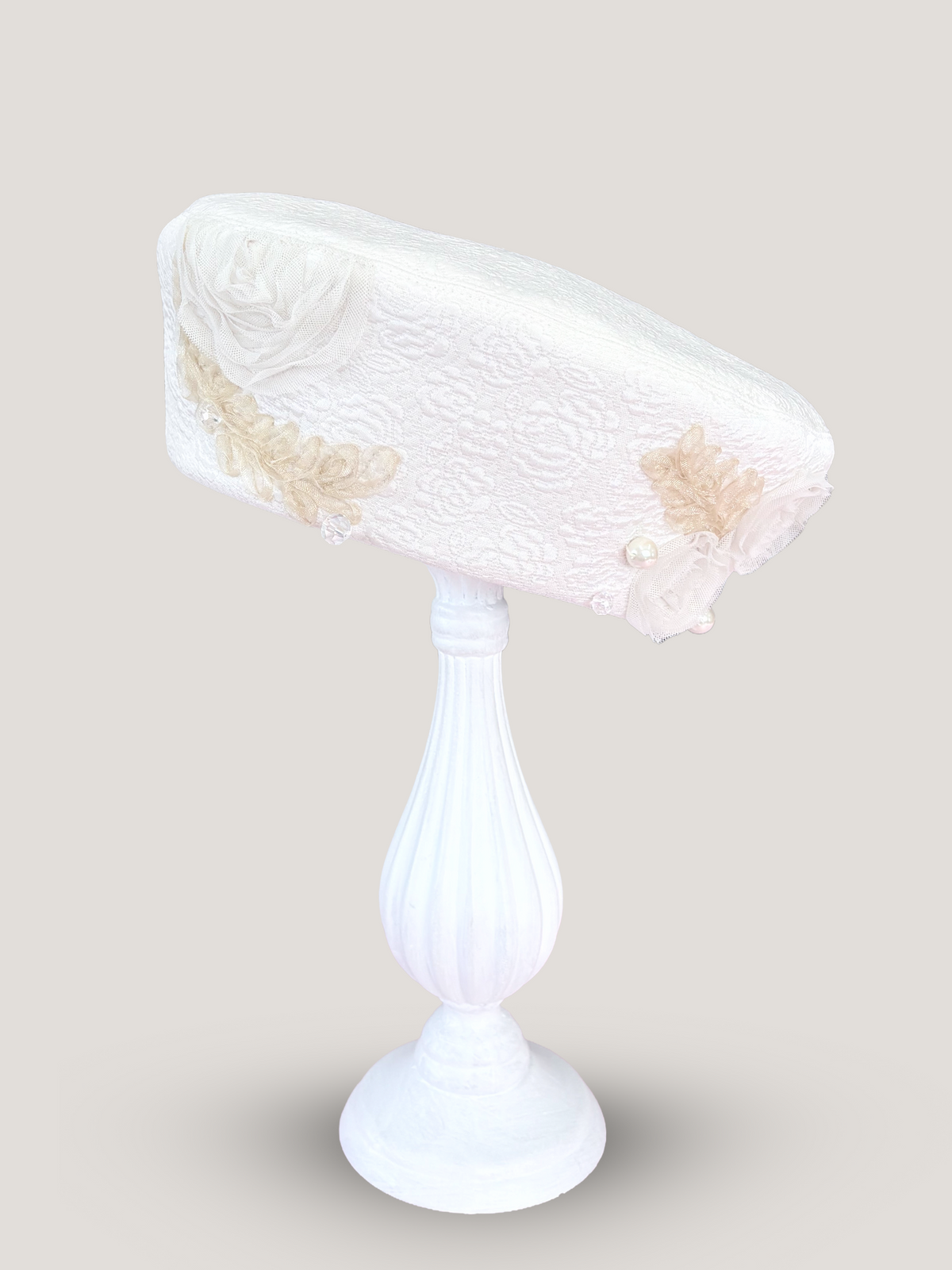 ETRE'MIU Rose Couture Beret 玫瑰提花刺繡貝雷帽