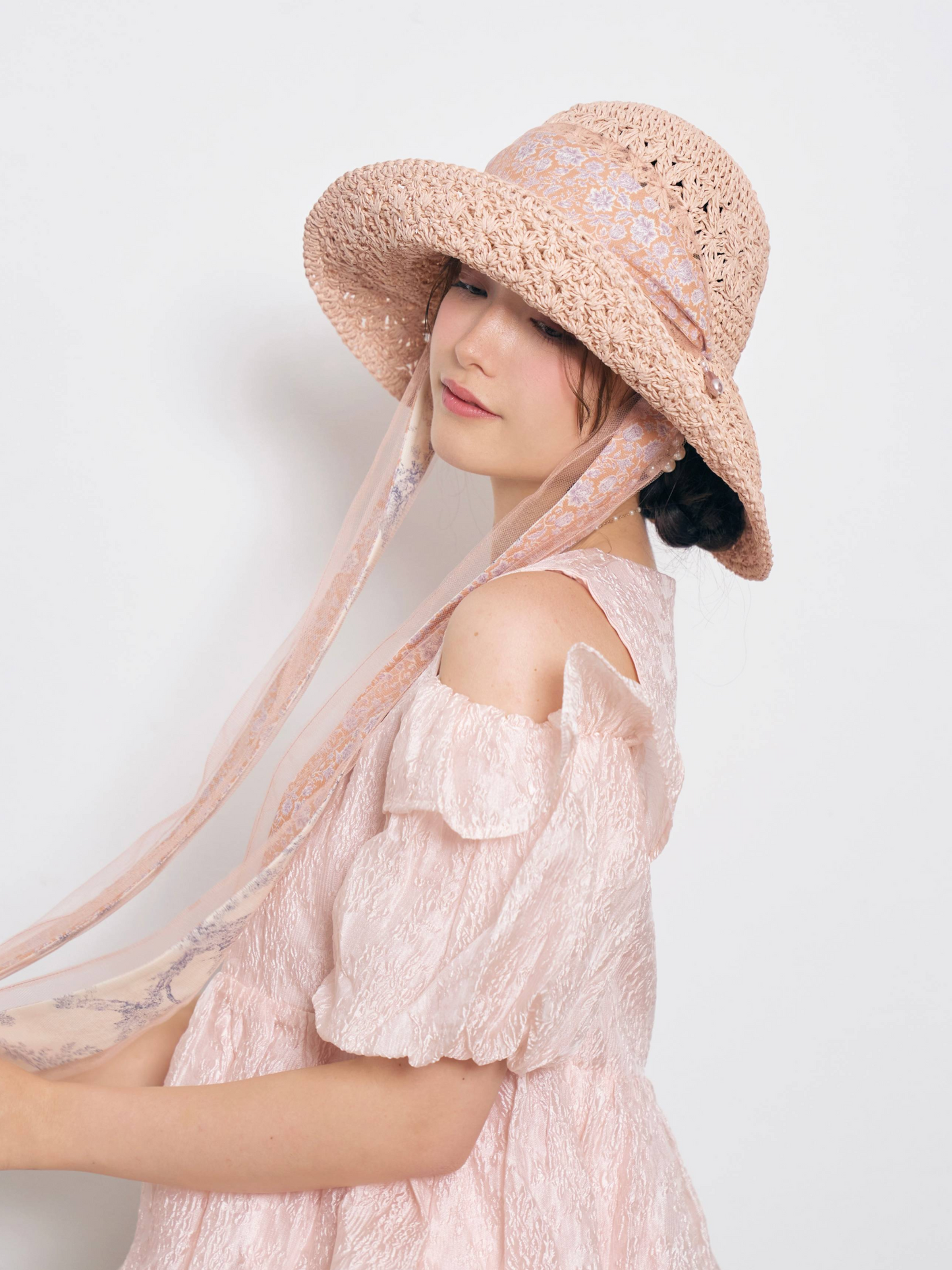 Pearl French Riviera Flower Hat