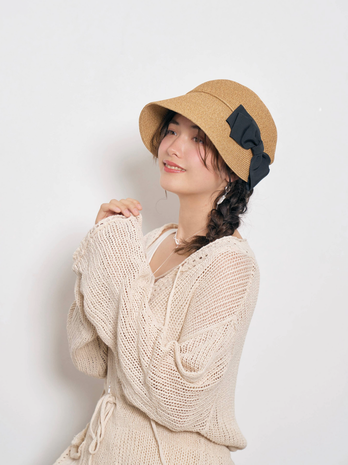 Side Ribbon Braid Casquette 2