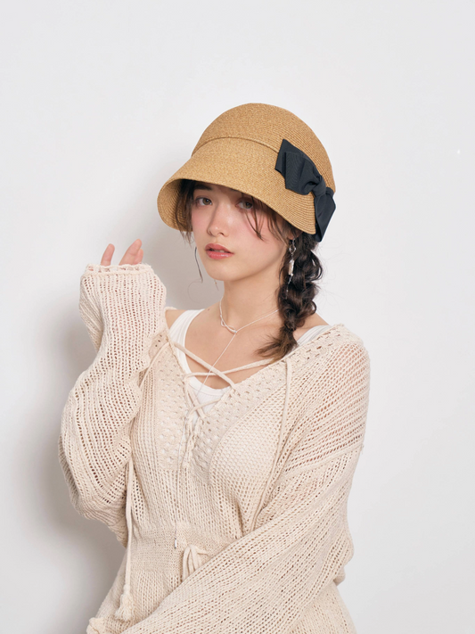 Side Ribbon Braid Casquette 2