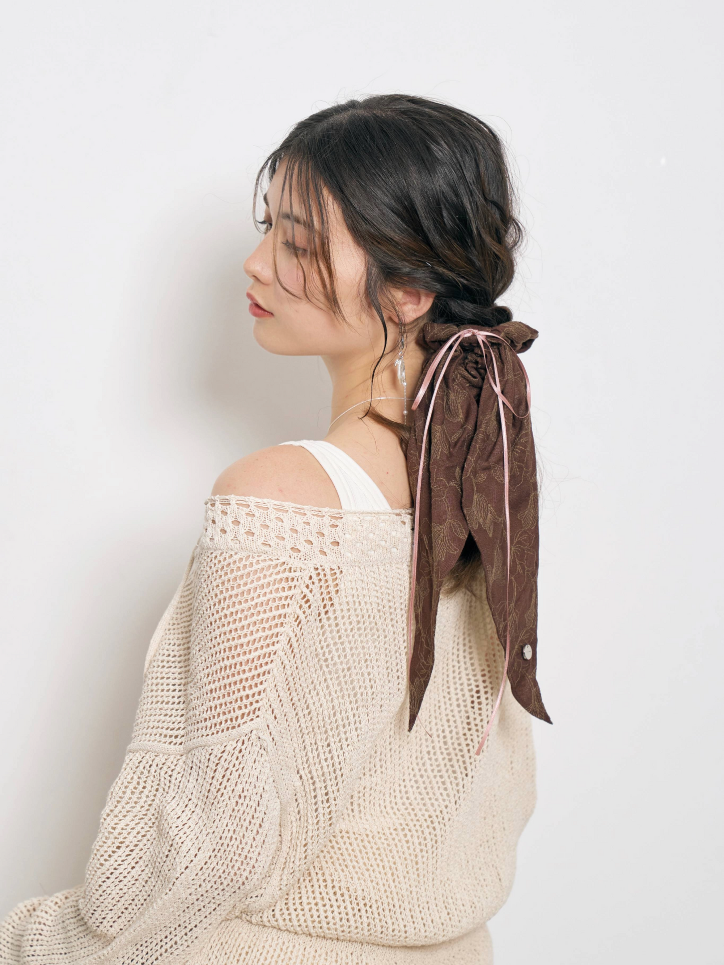 Linen French Ribbon Chou Chou