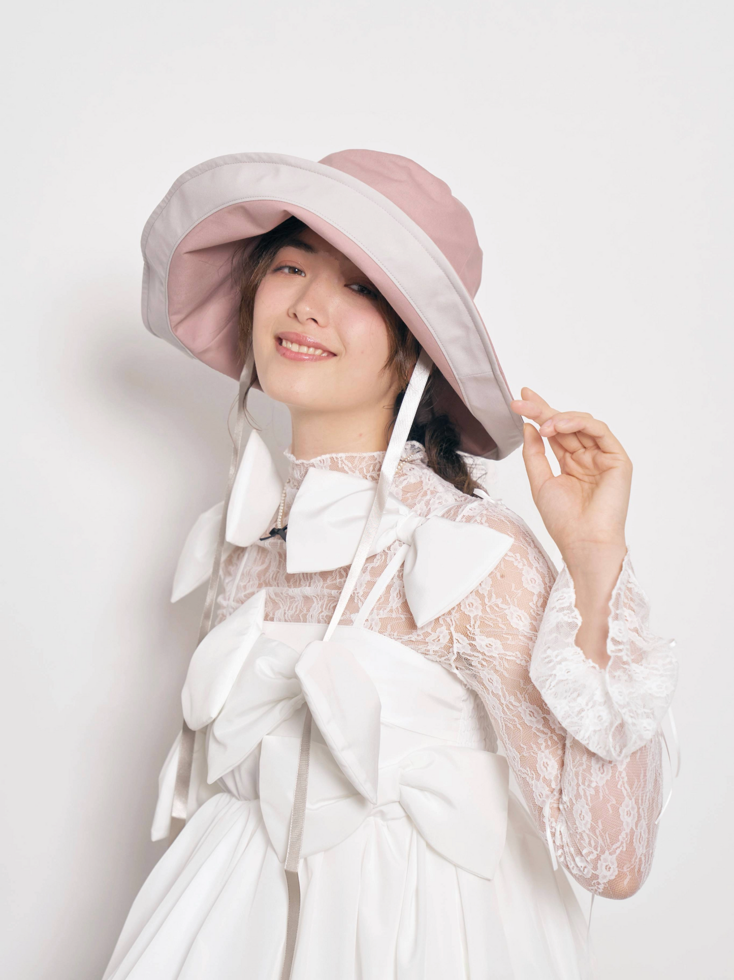 Gather Long Brim Hat