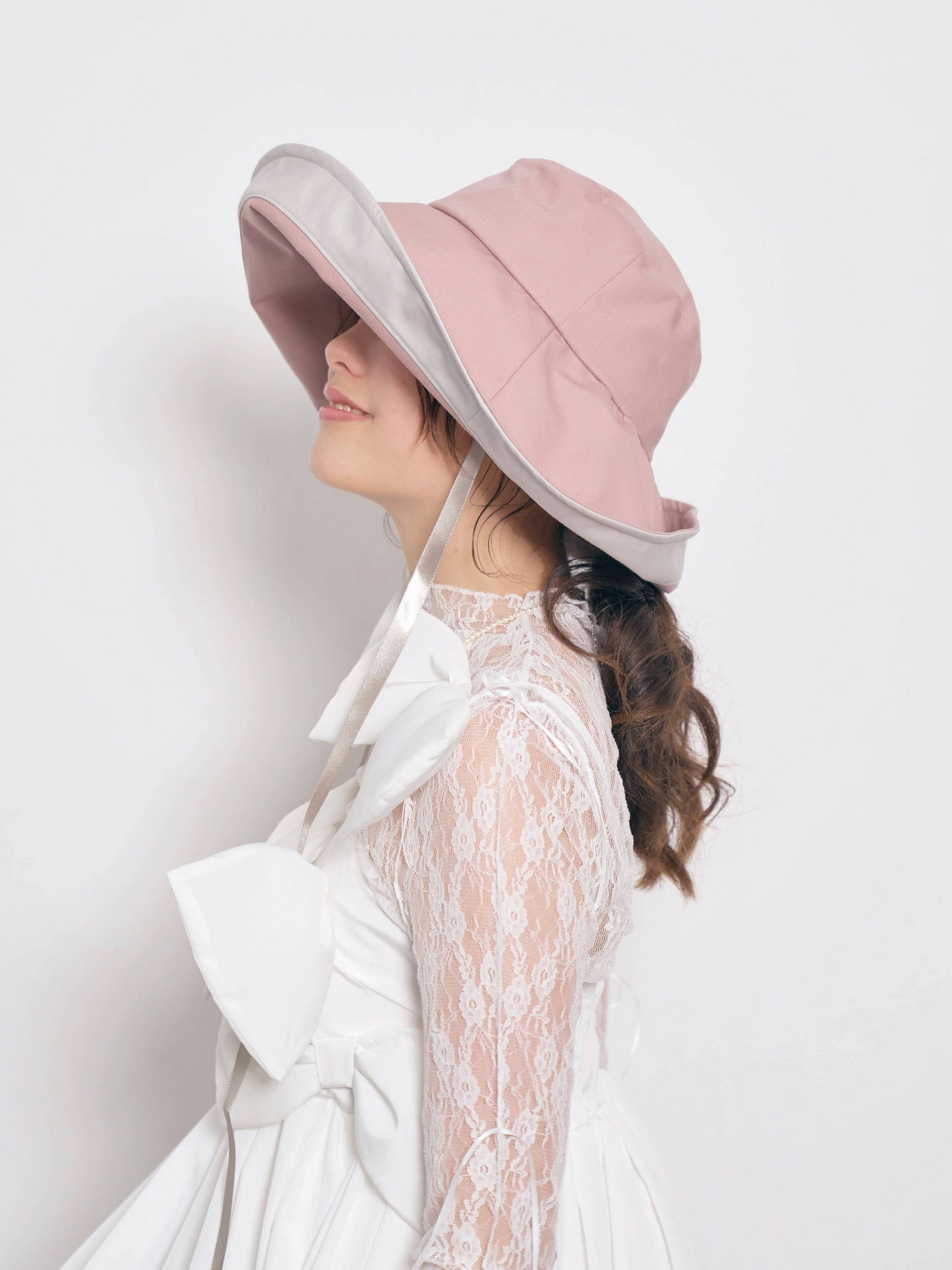 Gather Long Brim Hat