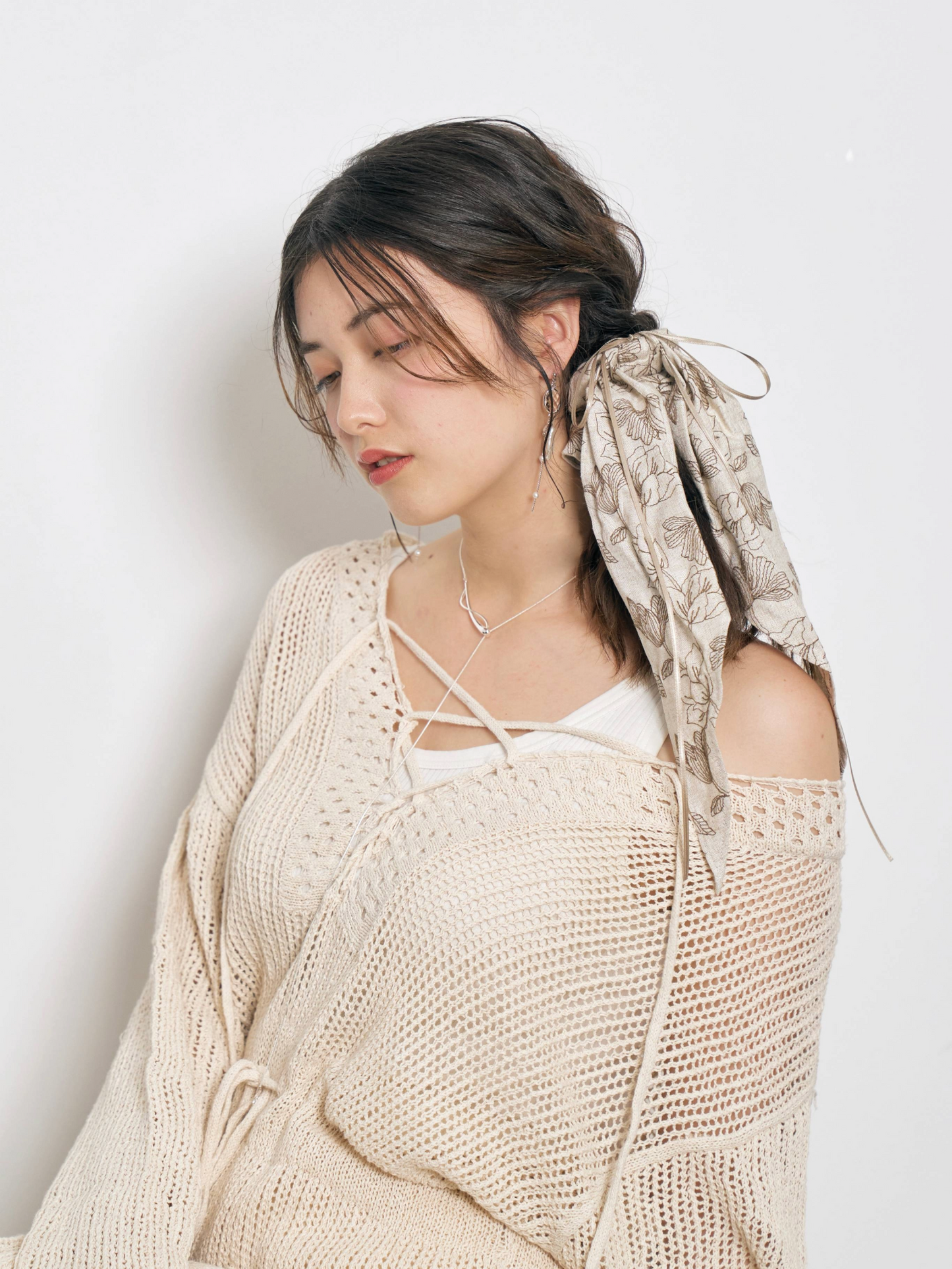 Linen French Ribbon Chou Chou