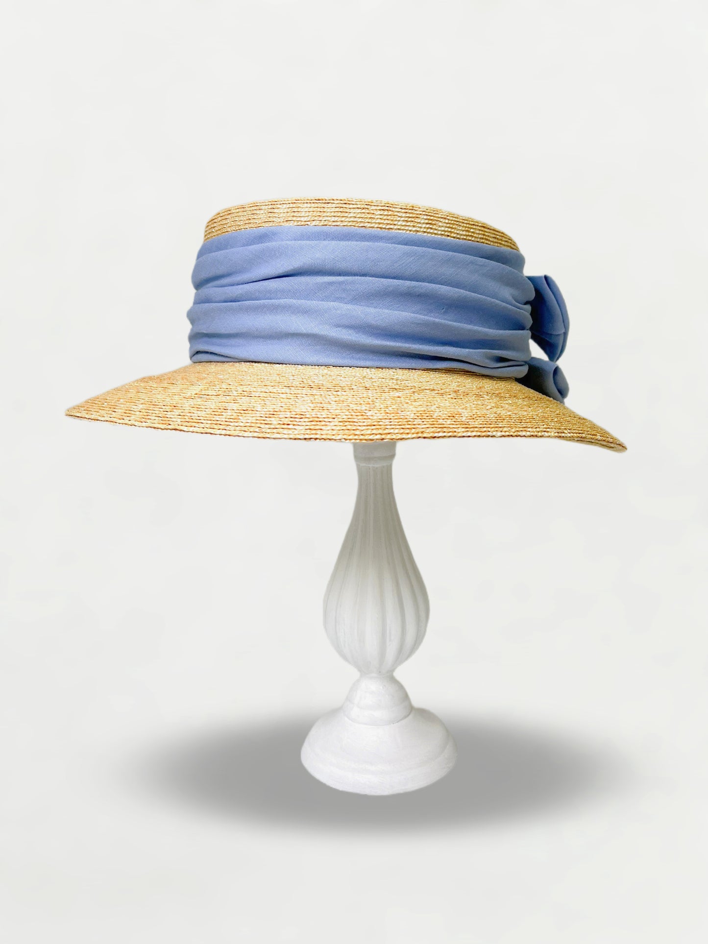 W Ribbon Canotier