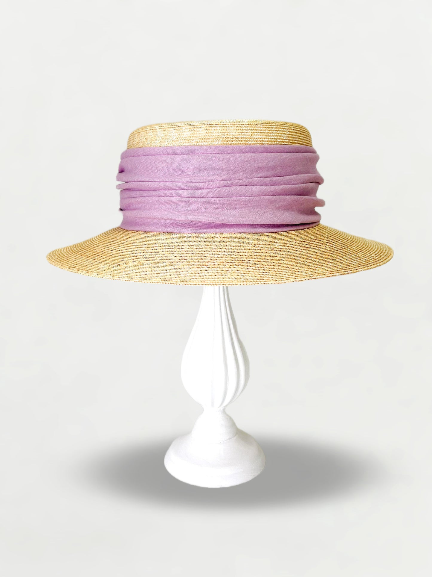 W Ribbon Canotier