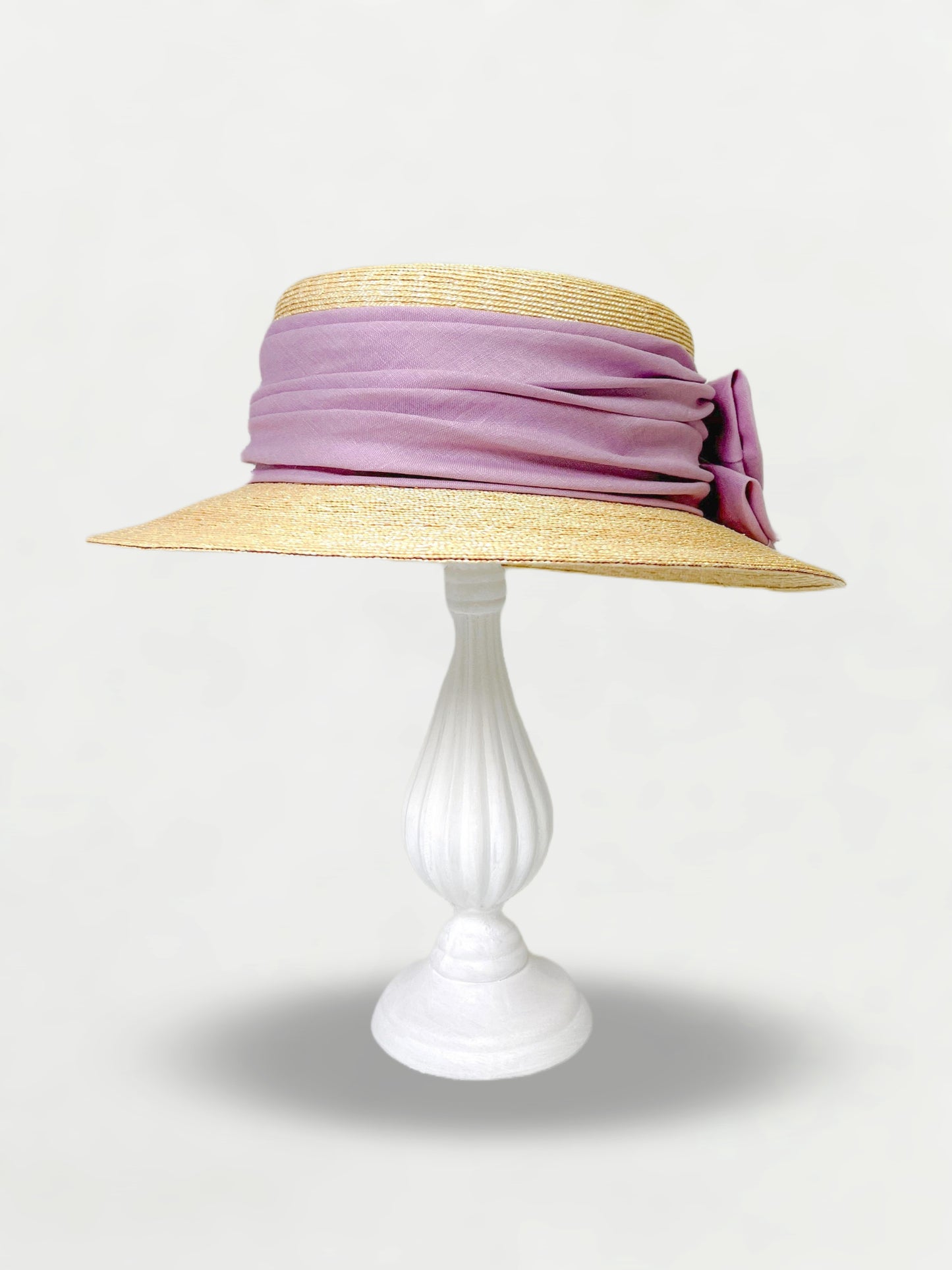 W Ribbon Canotier