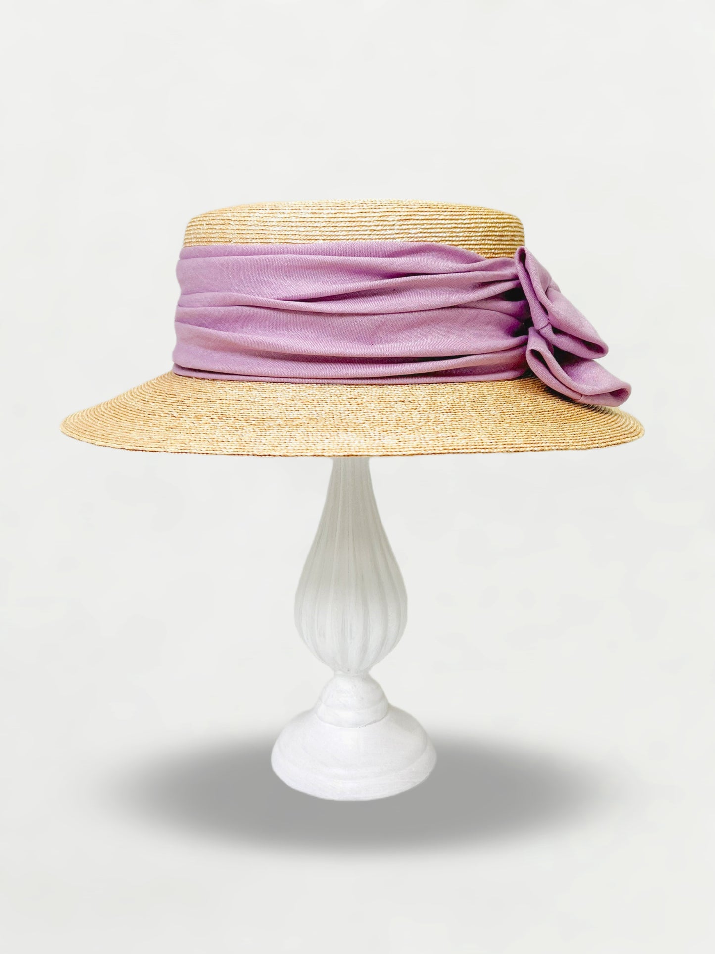 W Ribbon Canotier