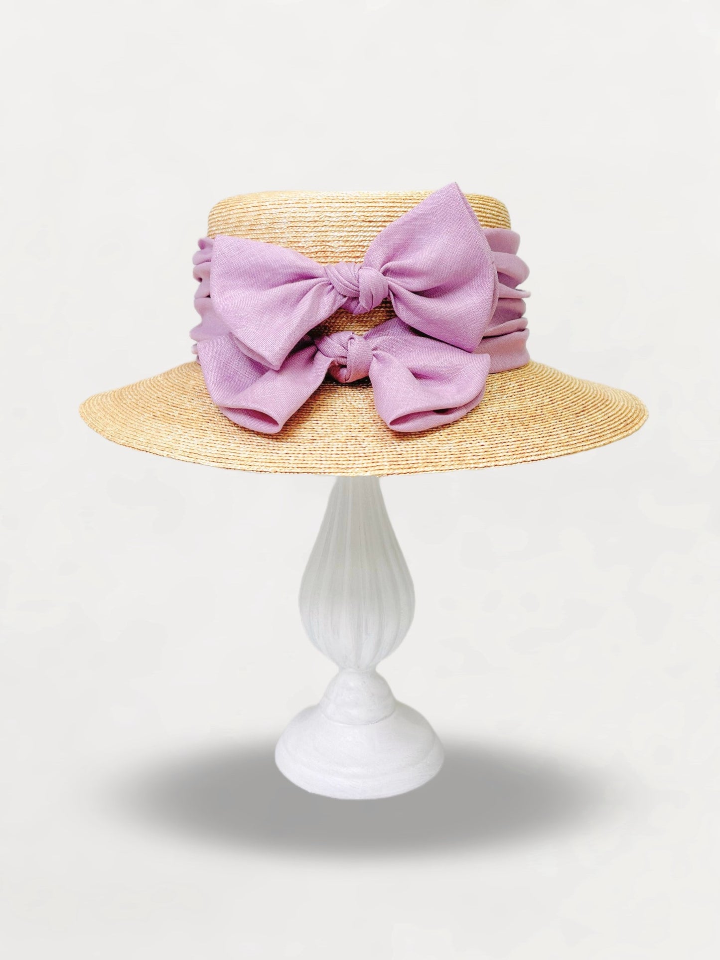 W Ribbon Canotier