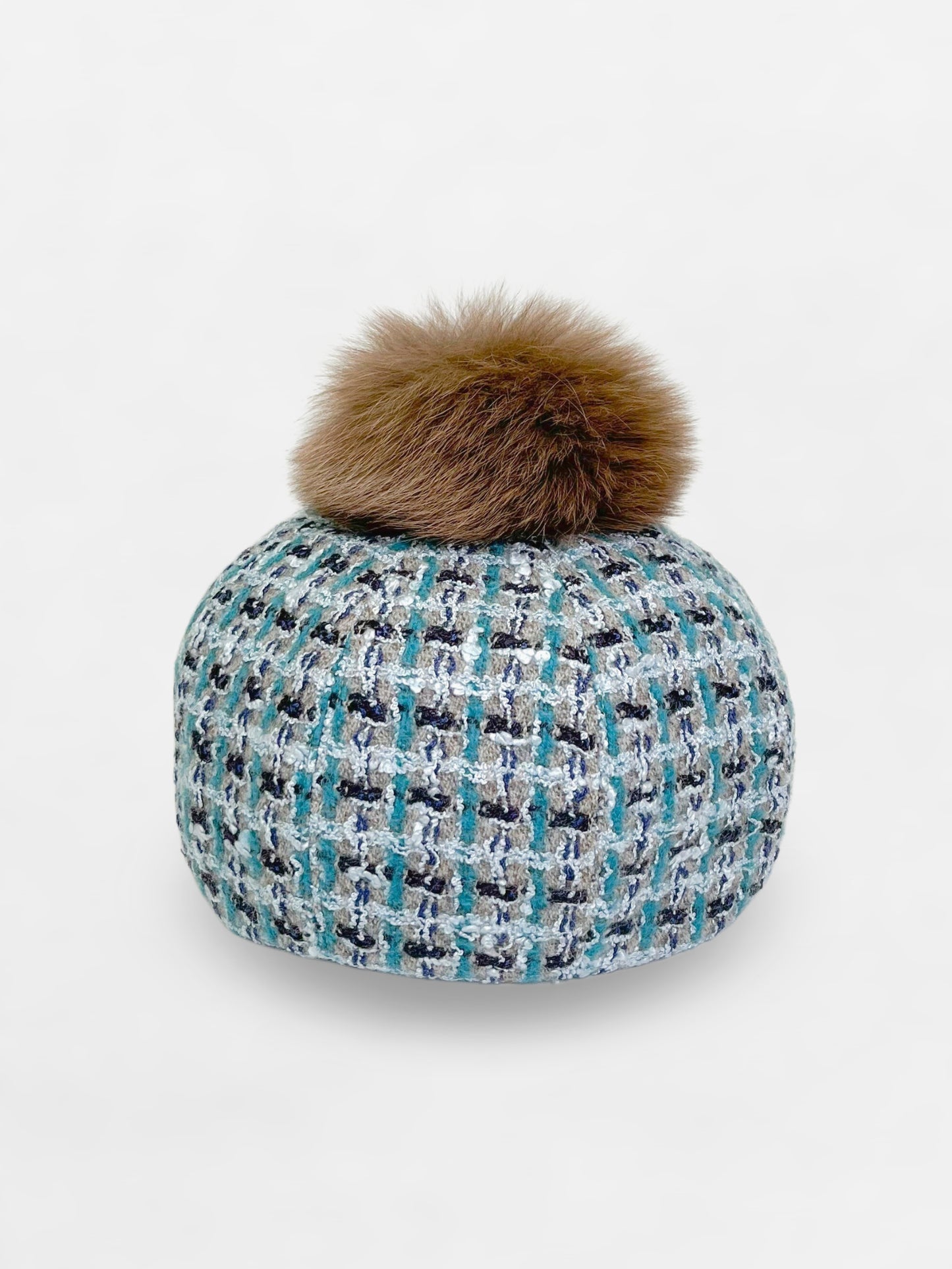 Pompom Tweed Beret