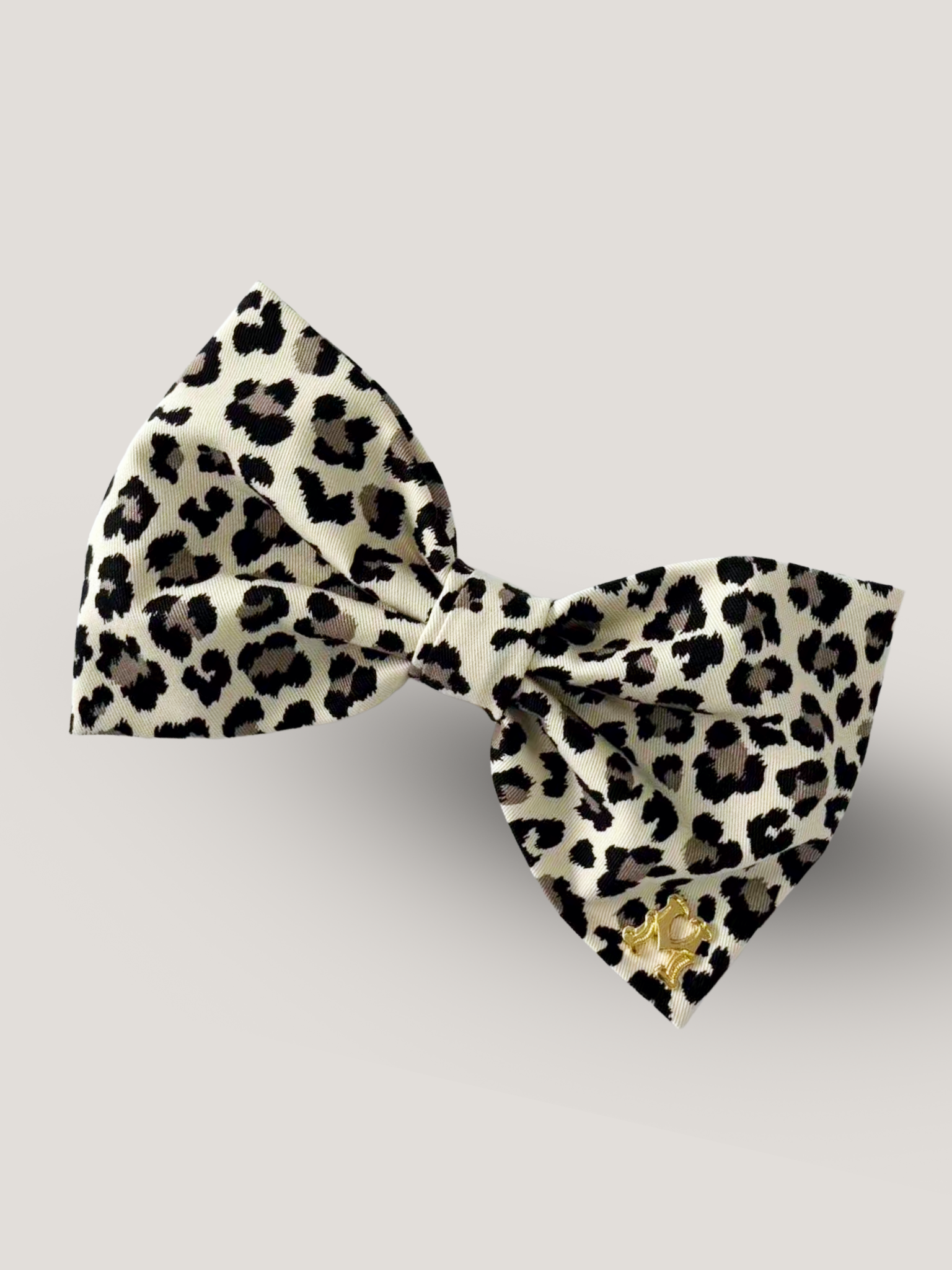 ETRE'MIU Leopard Ribbon Barrette ヒョウ柄リボンバレッタ