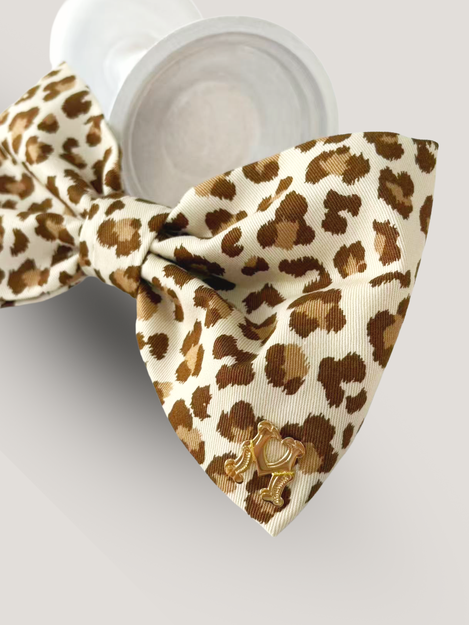 ETRE'MIU Leopard Ribbon Barrette ヒョウ柄リボンバレッタ