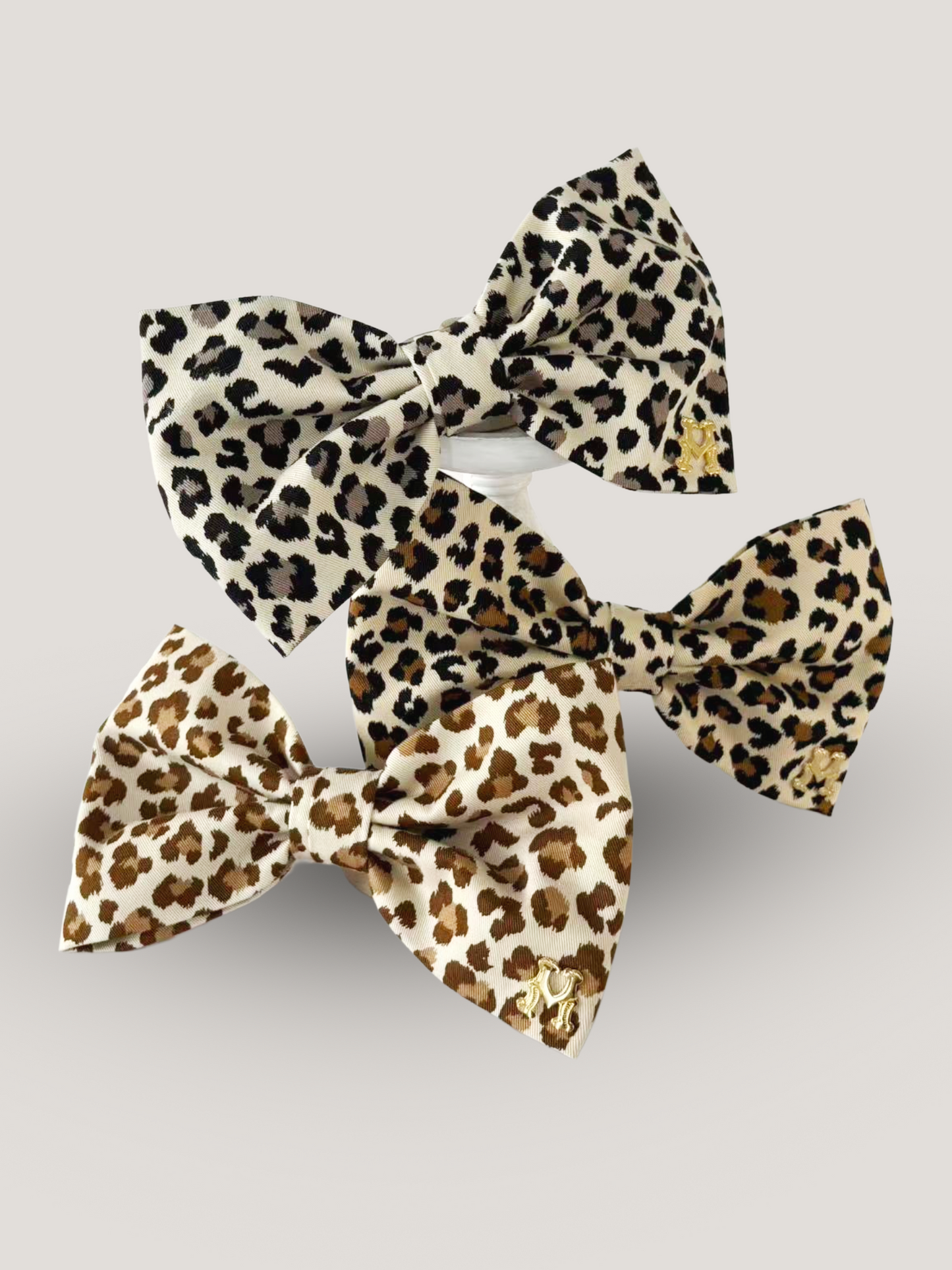 ETRE'MIU Leopard Ribbon Barrette ヒョウ柄リボンバレッタ