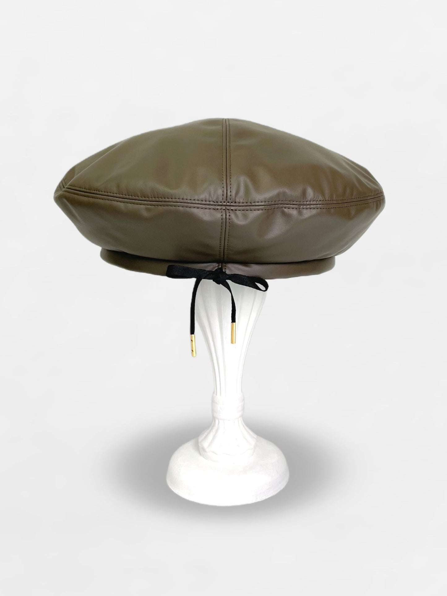 Fake Leather Beret