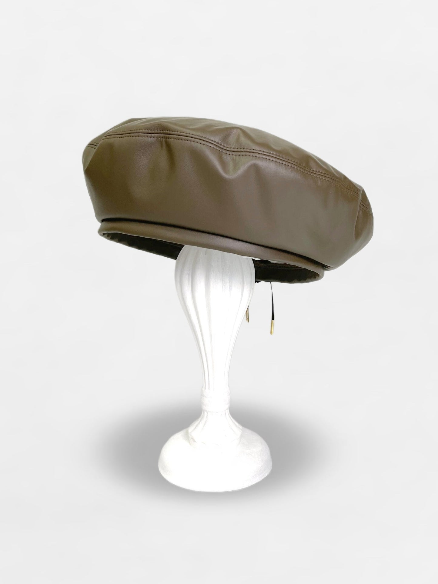 Fake Leather Beret