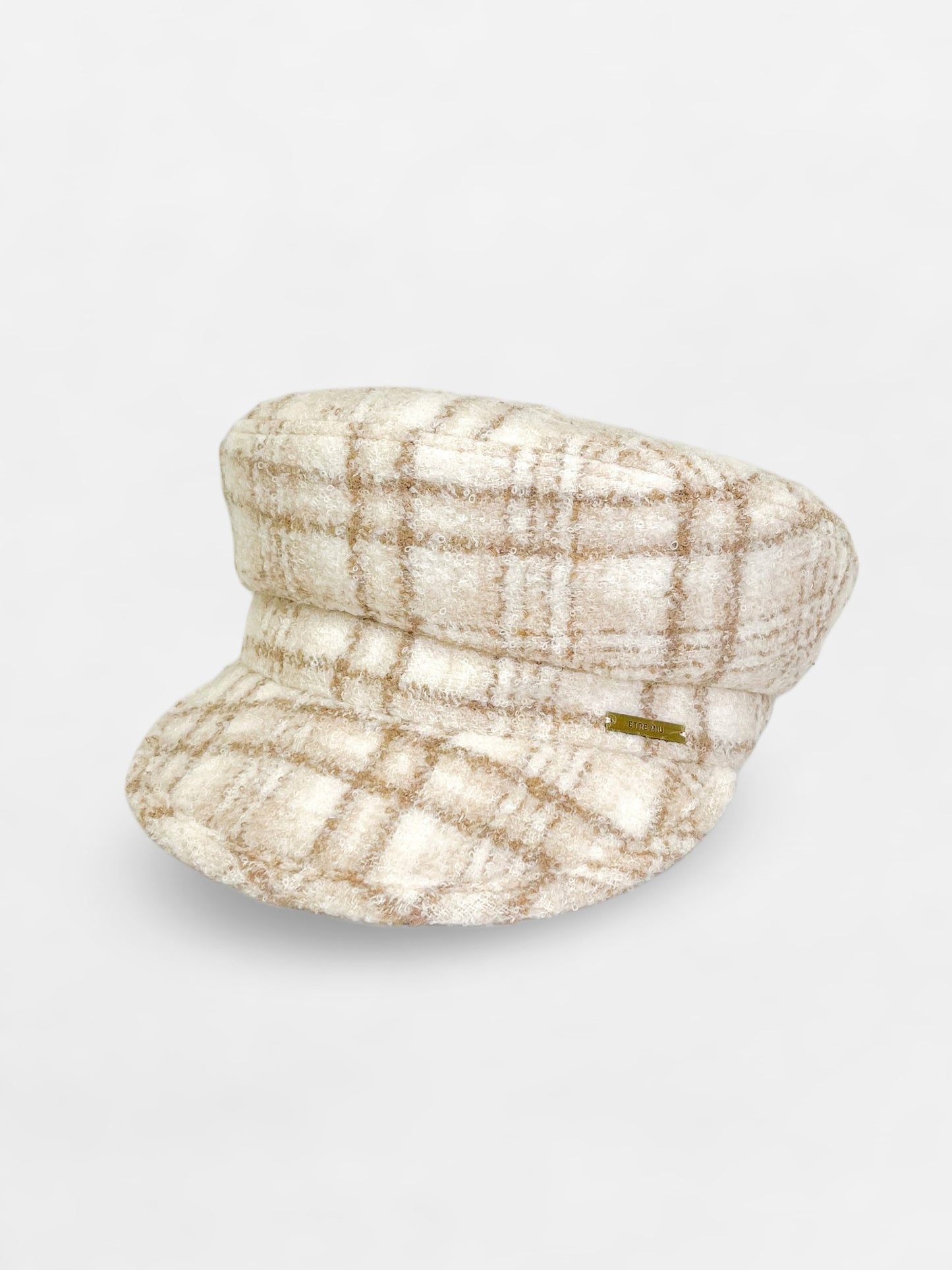 Wool Check Casquette