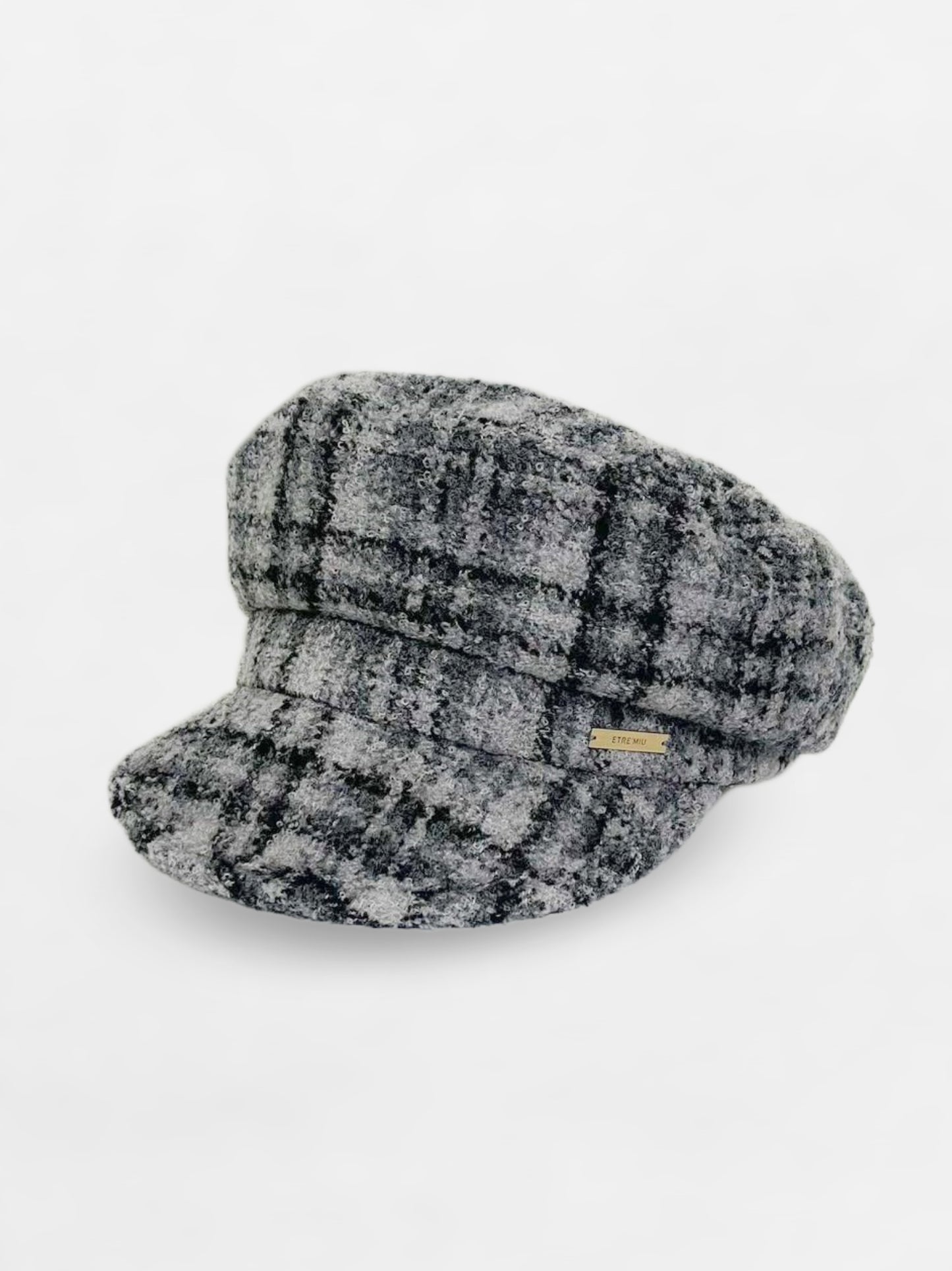 Wool Check Casquette